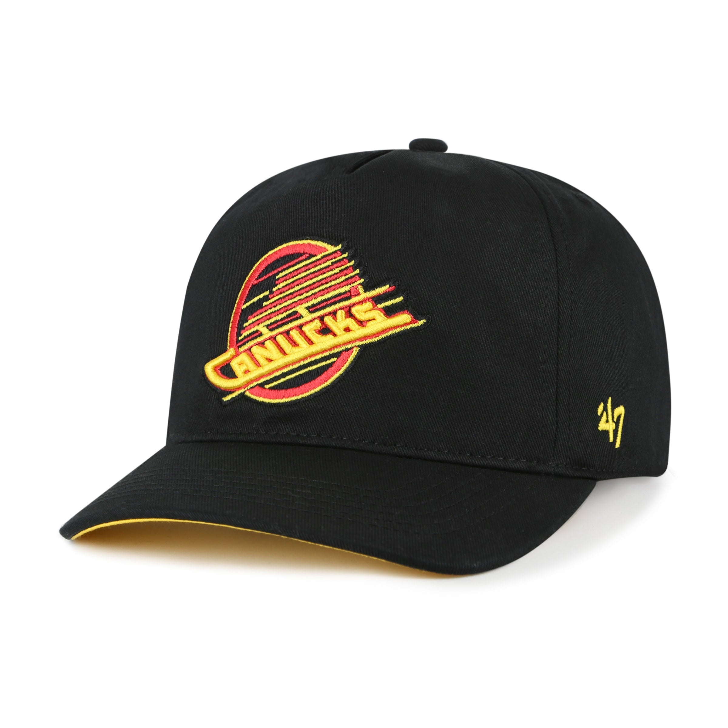 Vancouver Canucks NHL 47 Brand Men's Black Hitch Adjustable Hat