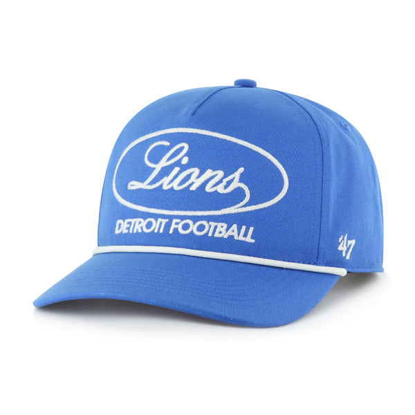 Detroit Lions NFL 47 Brand Men's Light Blue Foundational Rope Hitch Snapback Hat
