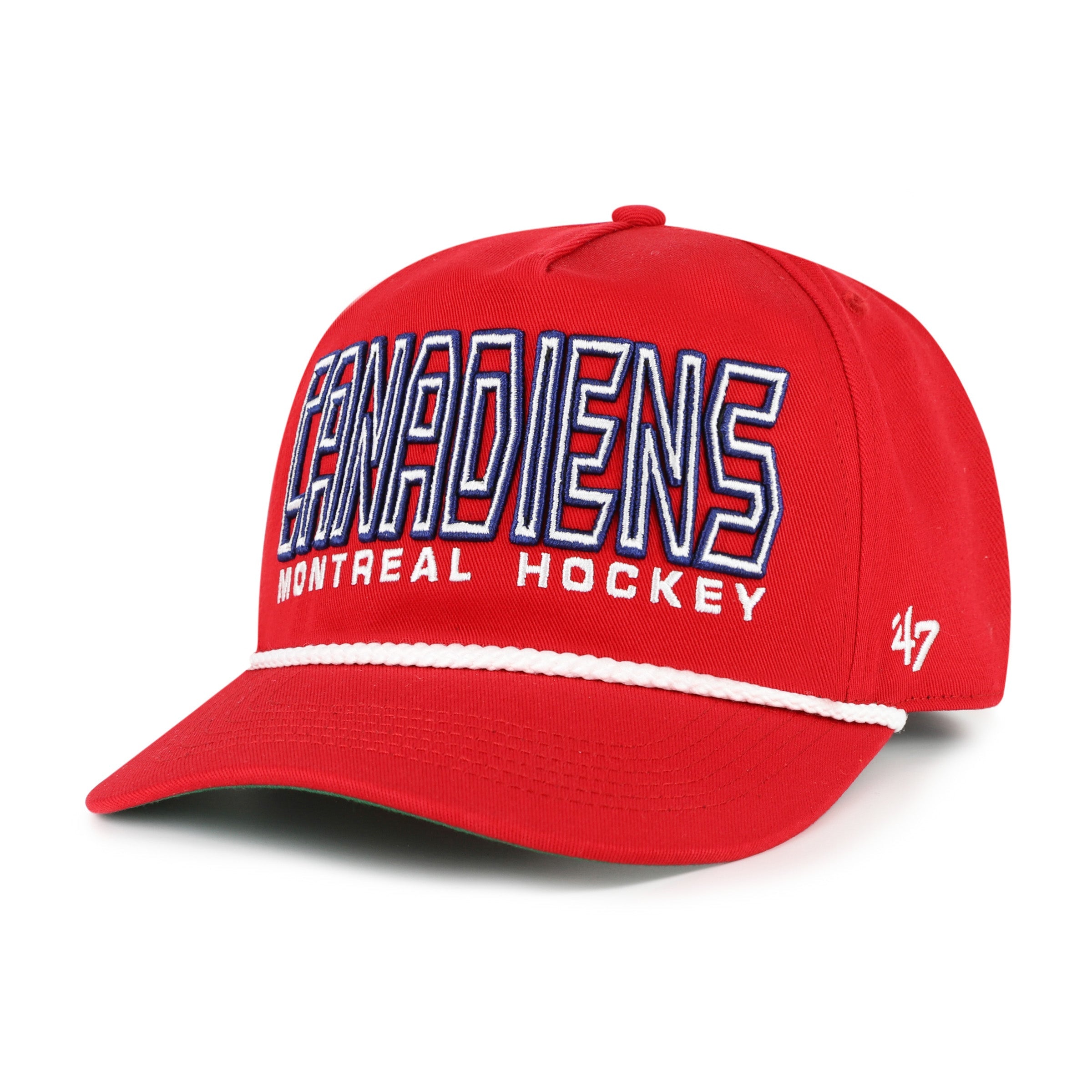 Montreal Canadiens NHL 47 Brand Men's Red Byline Hitch Snapback Hat