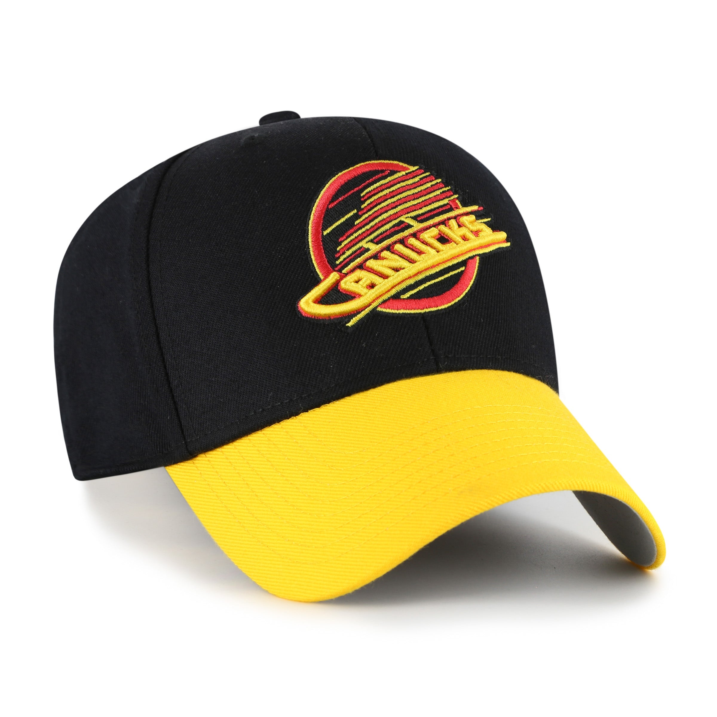 Vancouver Canucks NHL 47 Brand Men's Black Two Tone MVP Adjustable Hat
