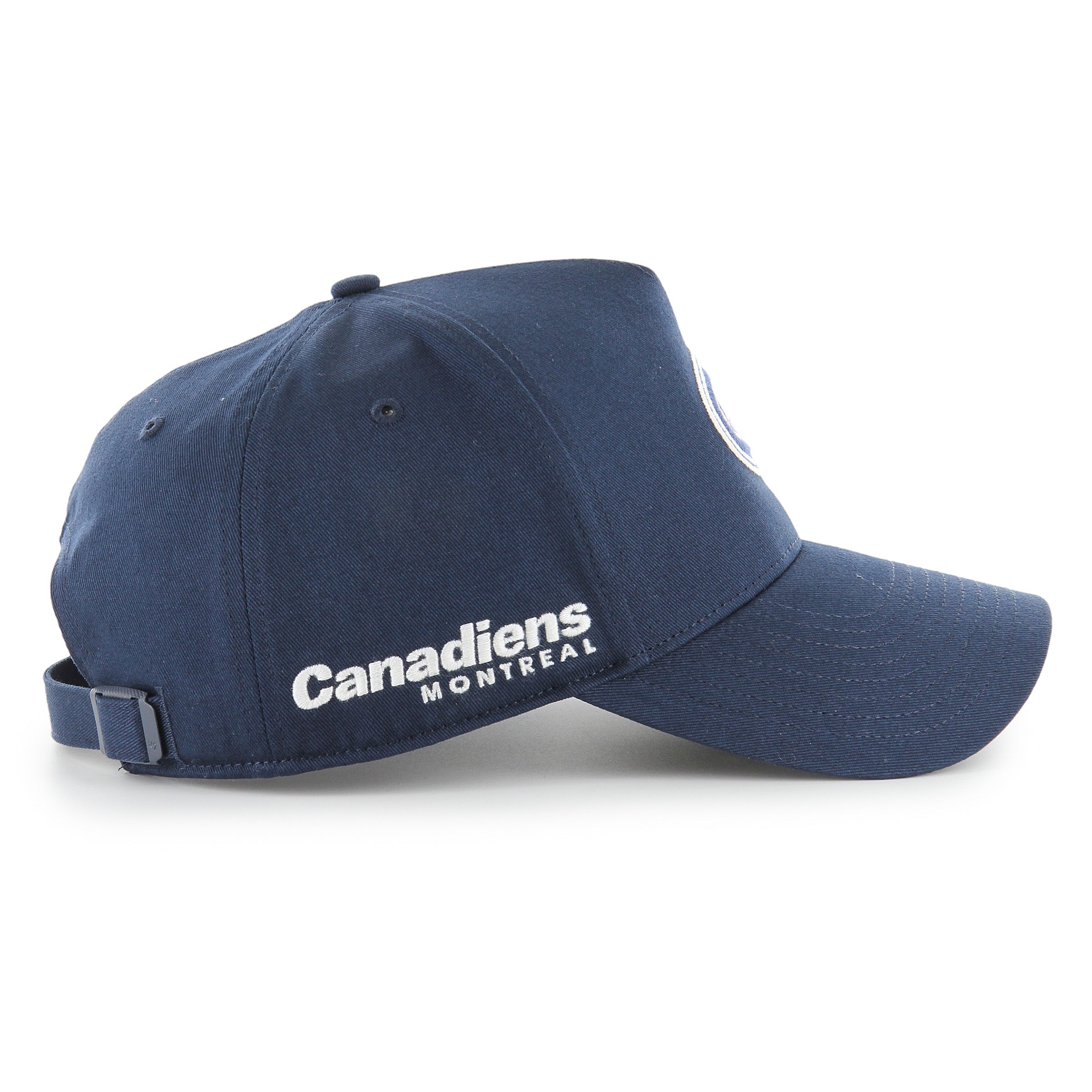 Montreal Canadiens NHL 47 Brand Men's Navy Foundational Offside Hitch Adjustable Hat