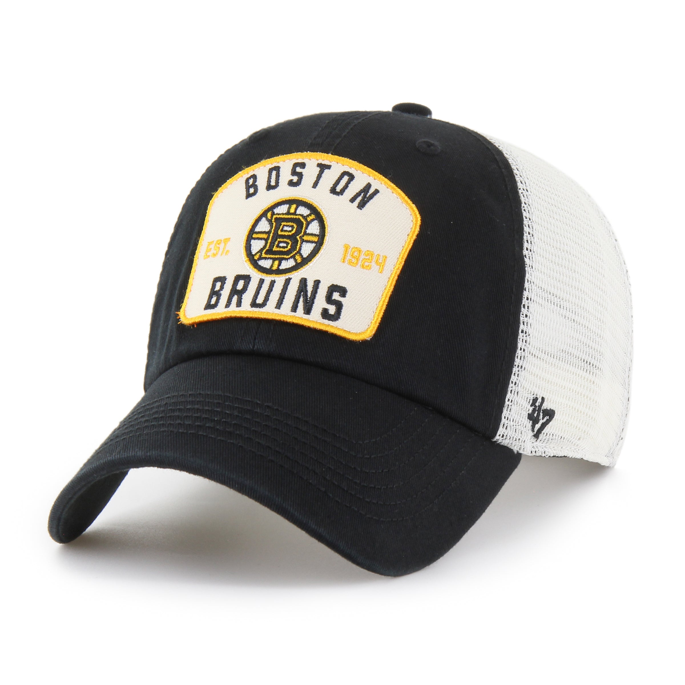 Casquette réglable noire McCall Clean Up de la marque 47 Brand pour hommes, équipe des Bruins de Boston de la LNH.