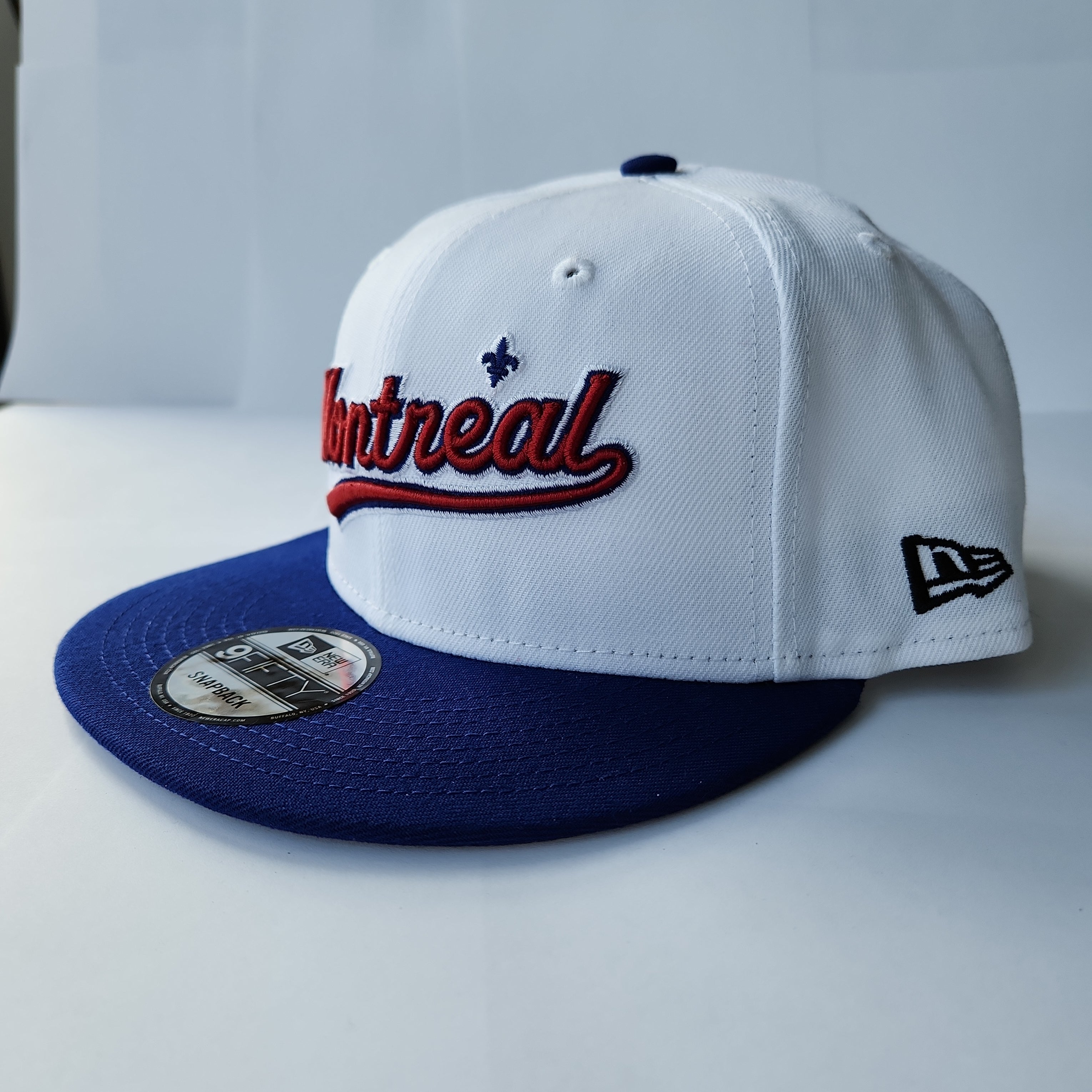 Expos de Montréal MLB New Era Snapback blanc 9Fifty 35e anniversaire Cooperstown pour hommes