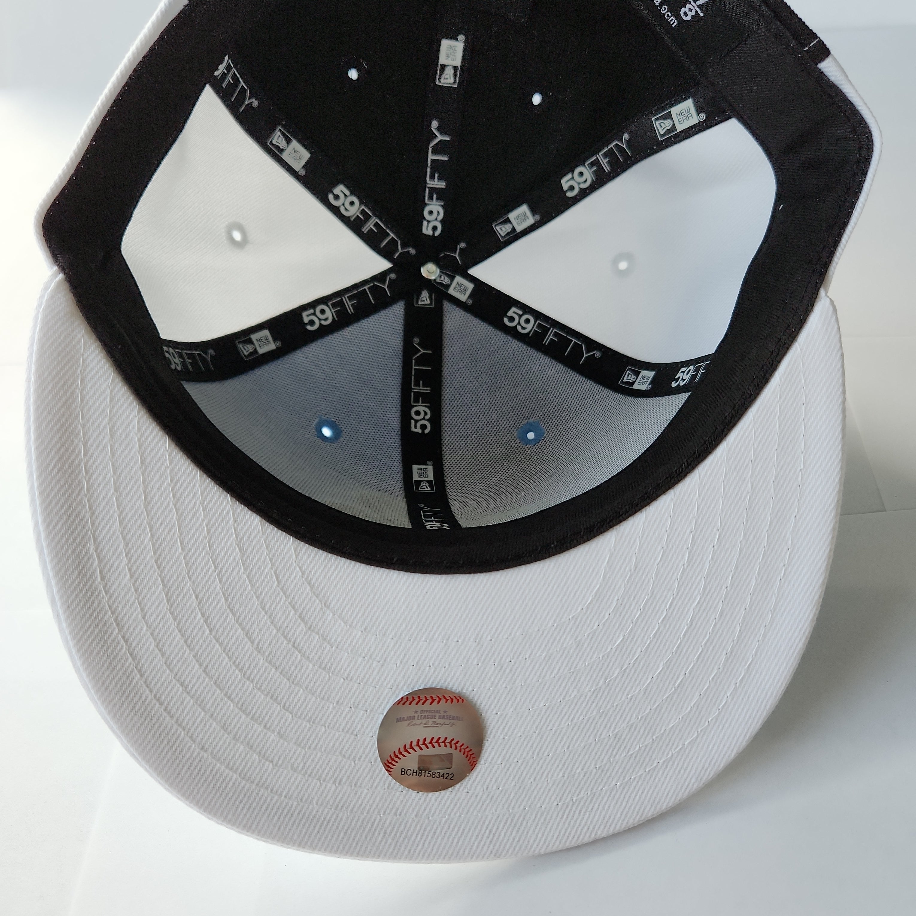 Casquette ajustée 59Fifty Cooperstown bleu clair/blanc New Era des Expos de Montréal pour hommes