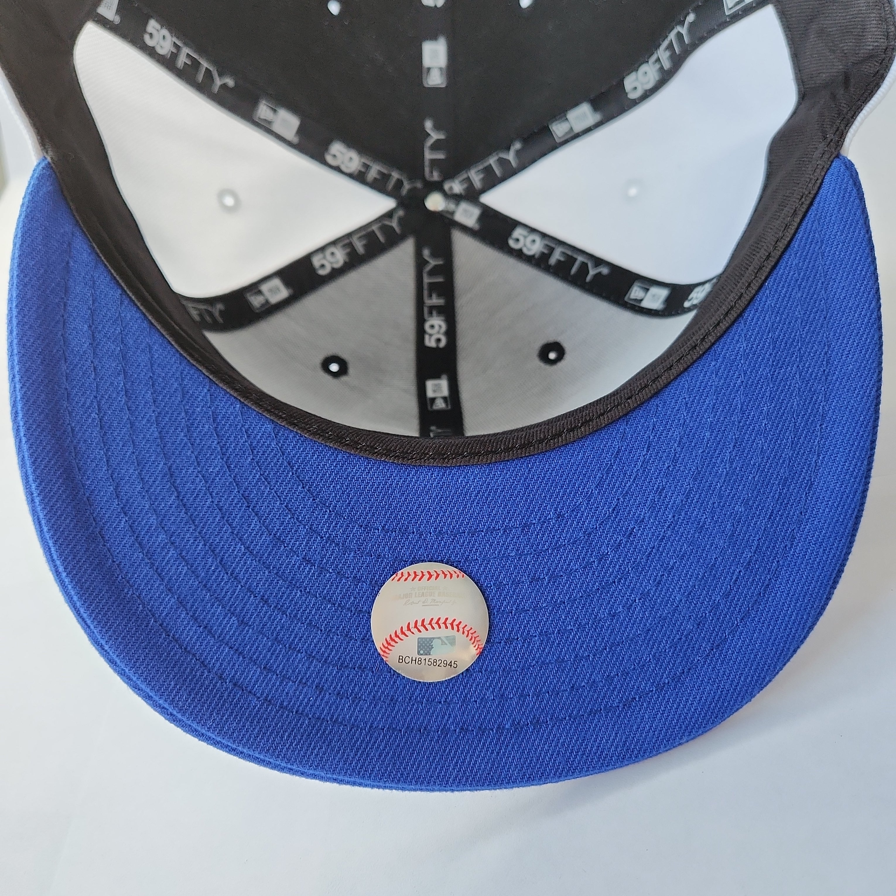 Casquette ajustée 59Fifty Cooperstown bleu royal/blanc New Era des Expos de Montréal pour hommes