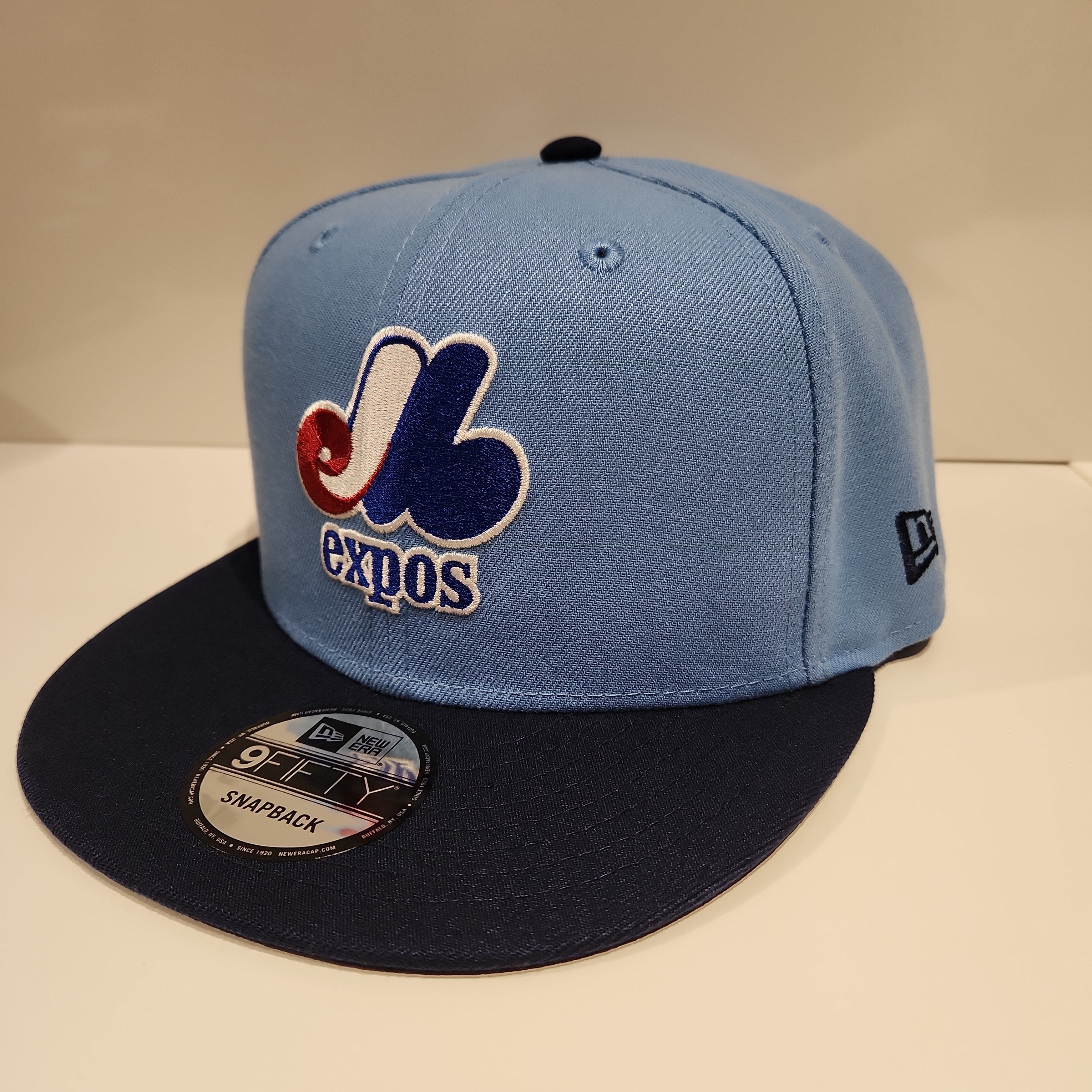 Expos de Montréal MLB New Era pour hommes bleu clair 9Fifty Cooperstown 1982 All Star Game Retro Uniform Snapback