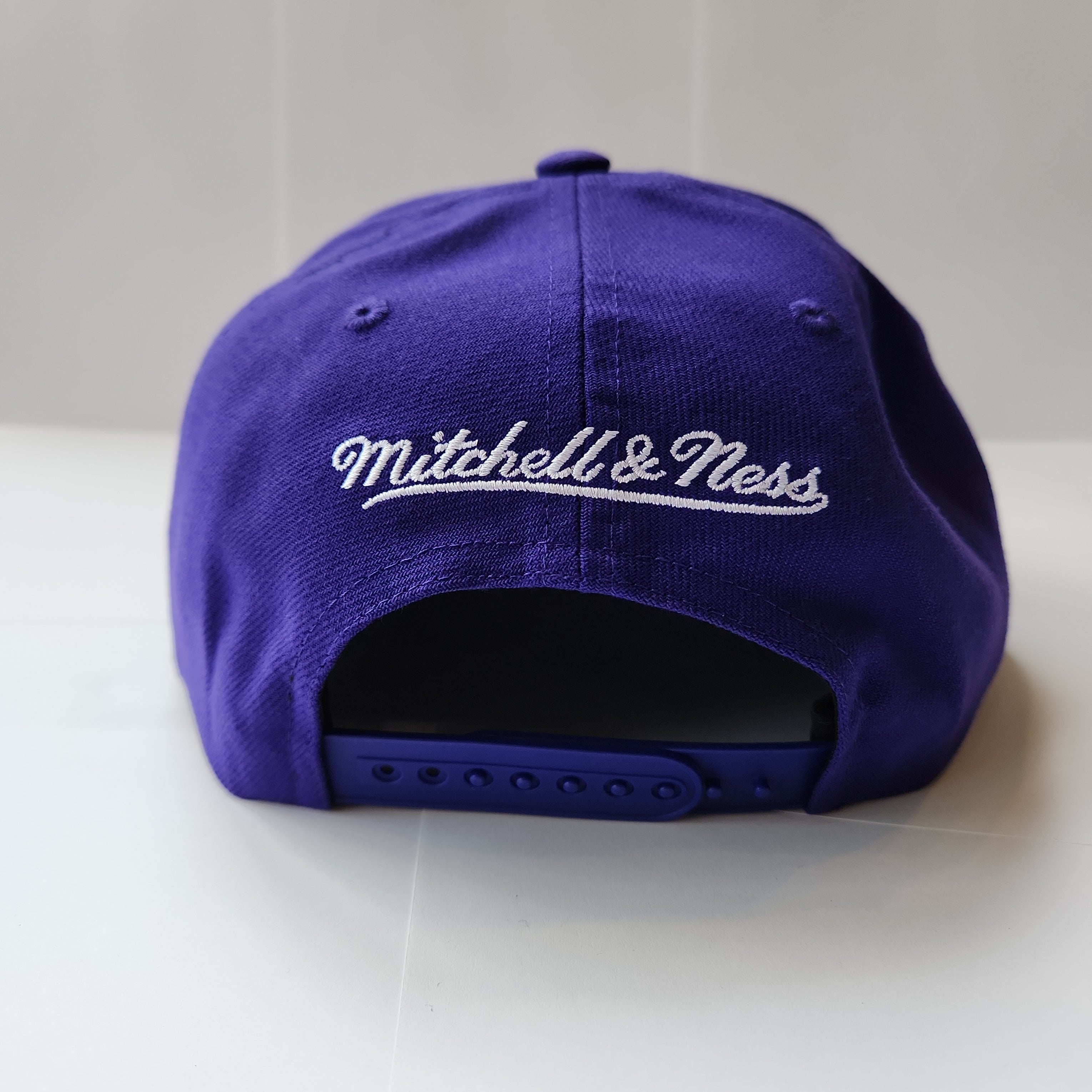 Toronto Raptors NBA Mitchell & Ness pour homme Violet Champ Stack Snapback