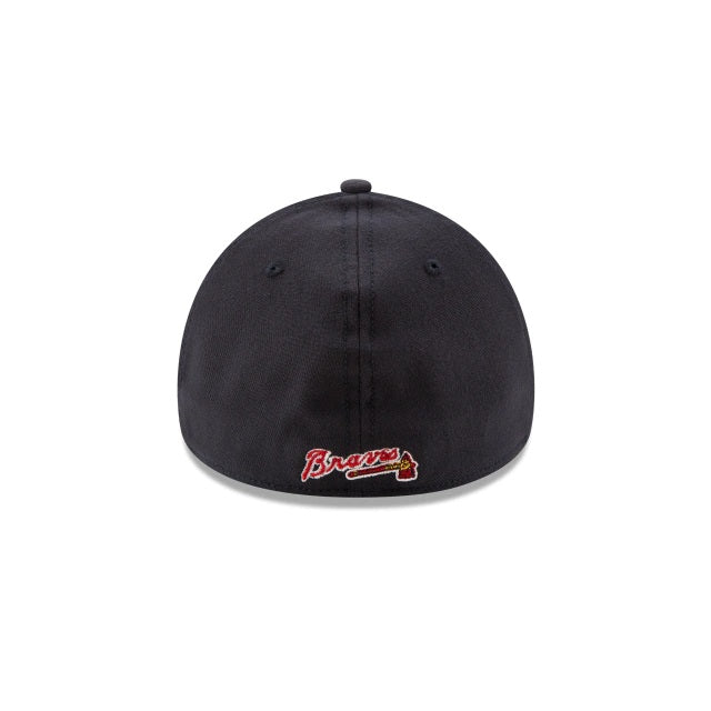 Atlanta Braves MLB New Era Men's Navy 39Thirty Team Classic Stretch Fit Hat
