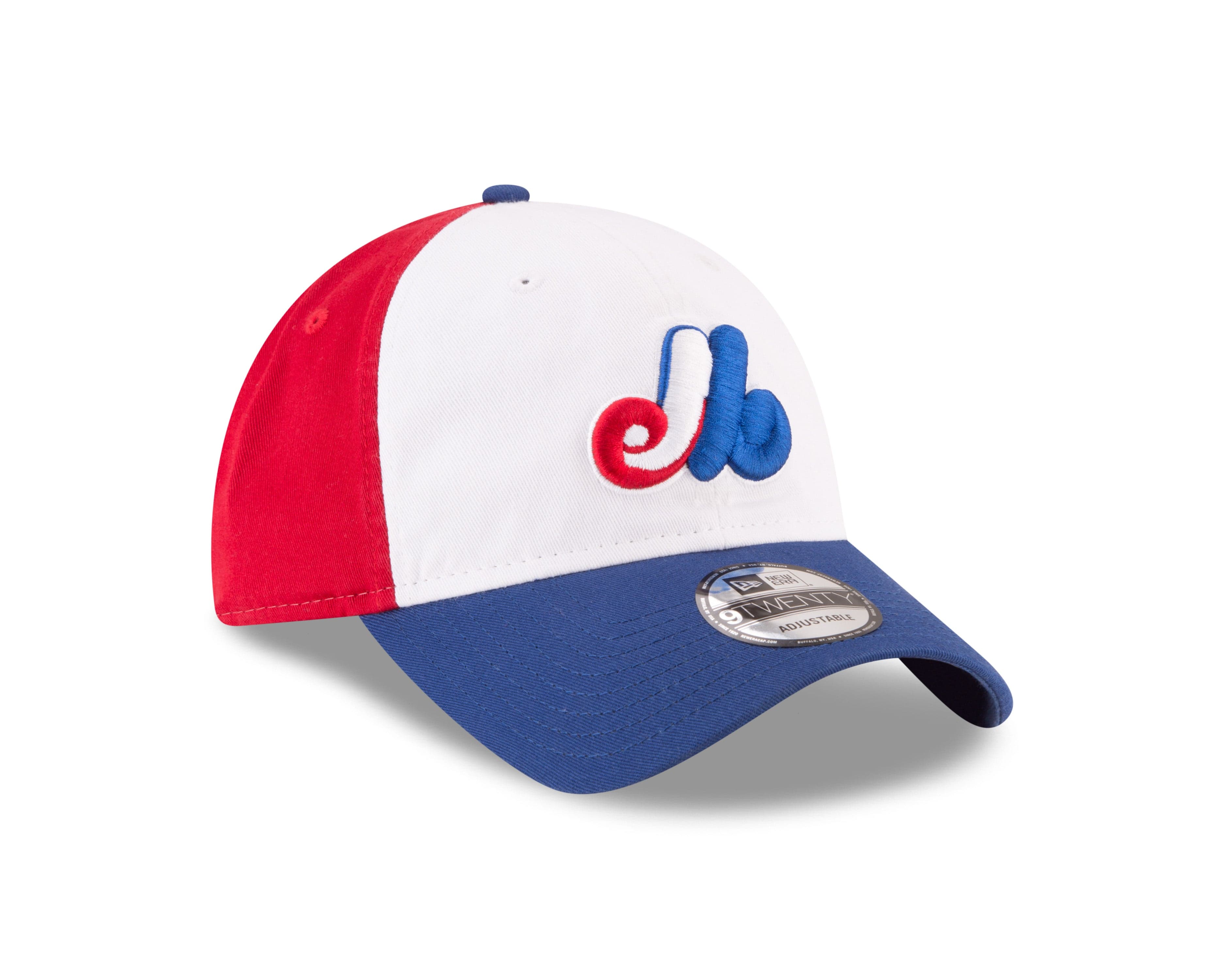 Montreal Expos MLB New Era Men's Tricolor 9Twenty Cooperstown Adjustable Hat