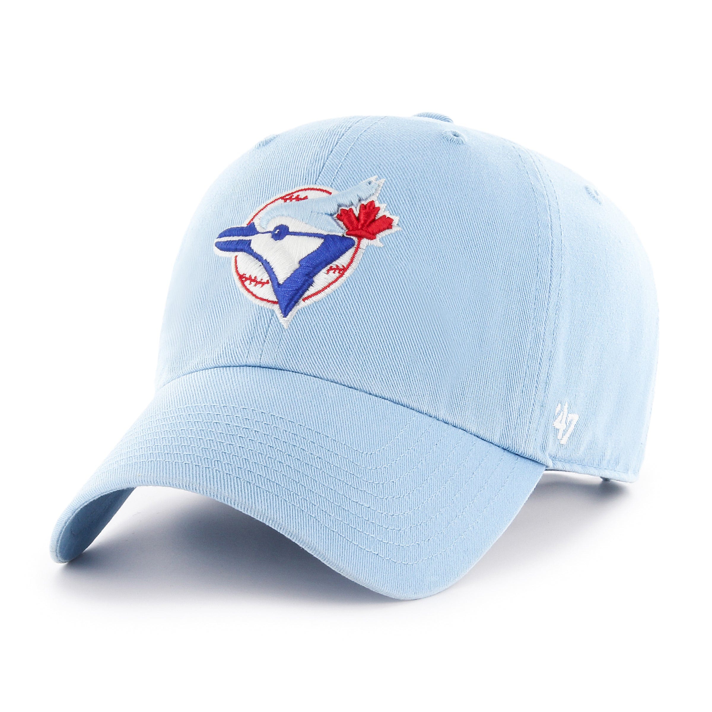 Toronto Blue Jays MLB 47 Brand Men's Light Blue Cooperstown Clean Up Adjustable Hat