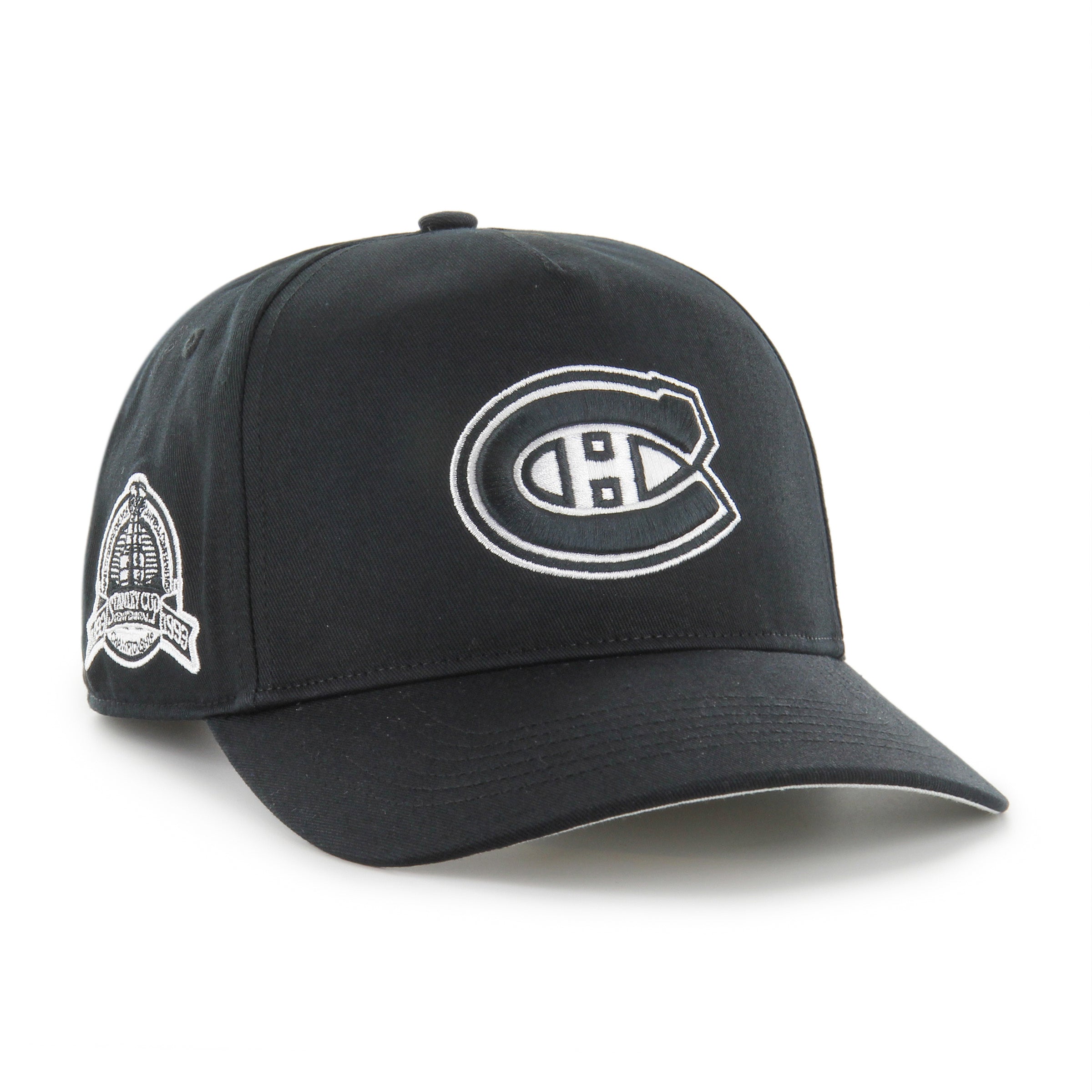 Montreal Canadiens NHL 47 Brand Men's Black & White Sure Shot Hitch Adjustable Hat
