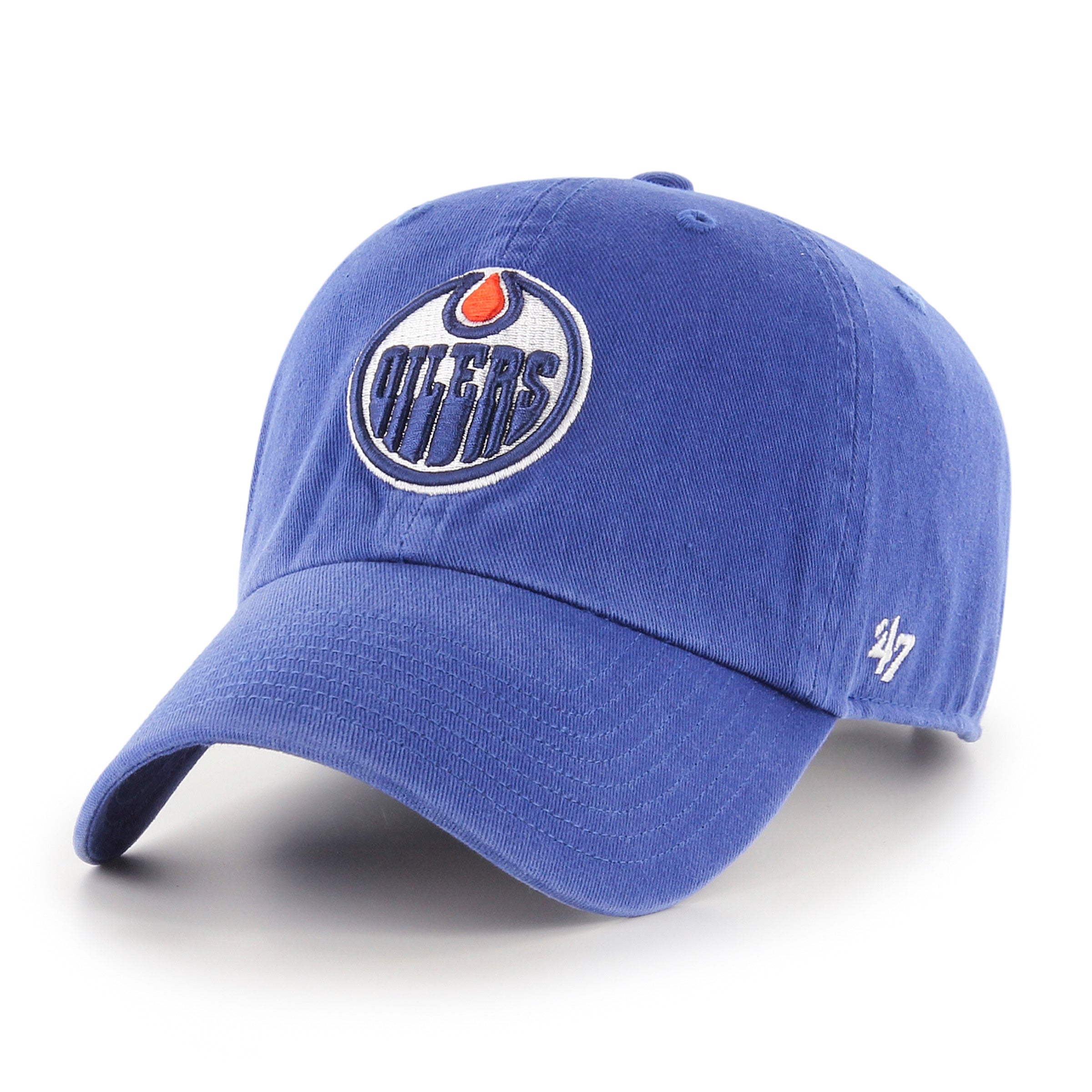 Edmonton Oilers NHL 47 Brand Men's Royal 1979 Clean Up Adjustable Hat