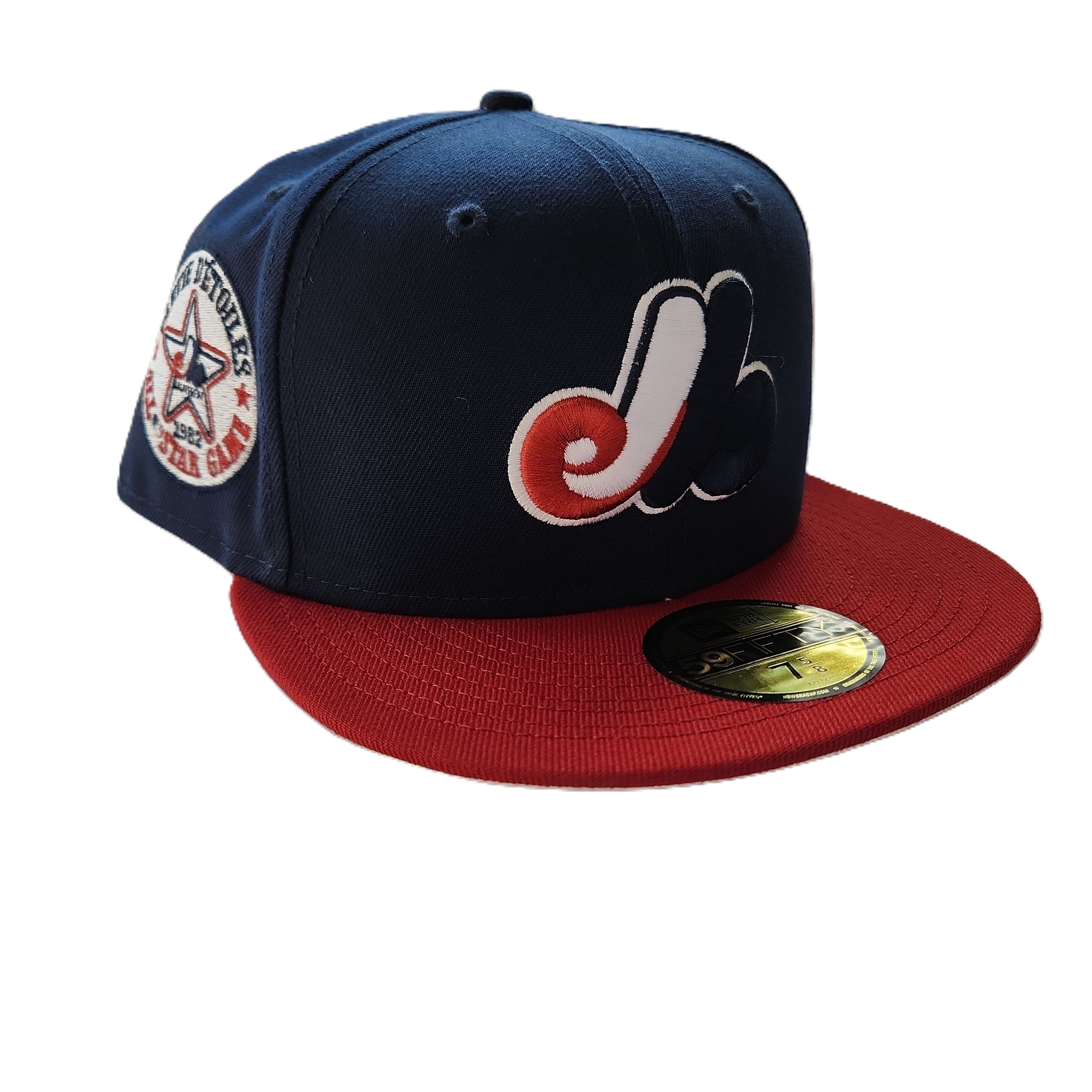 Casquette ajustée bleu marine 59Fifty 1982 All Star Game Cooperstown des Expos de Montréal MLB New Era pour hommes 