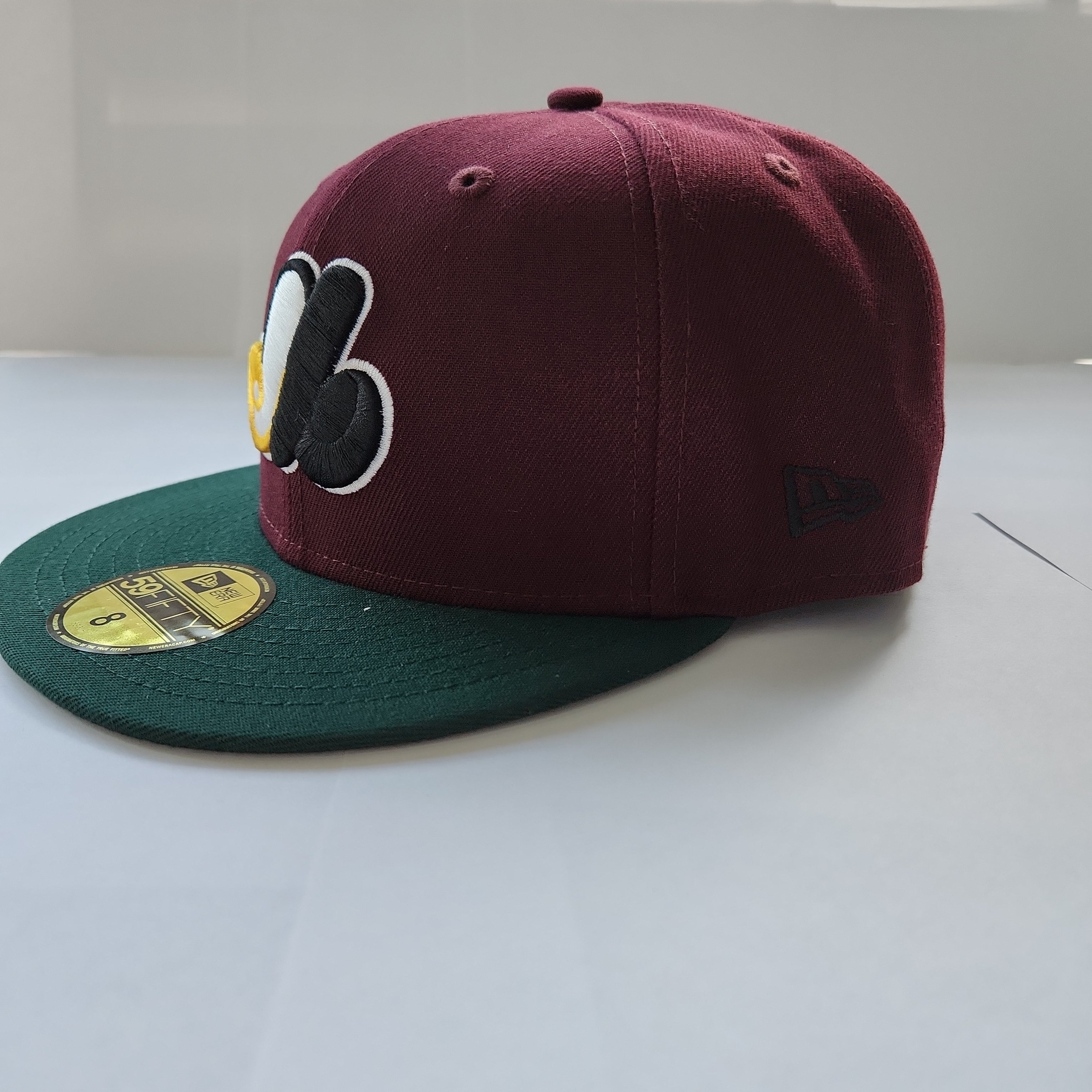 Montreal Expos MLB New Era Men's Maroon/Green 59Fifty 1982 All Star Game Cooperstown Fitted Hat