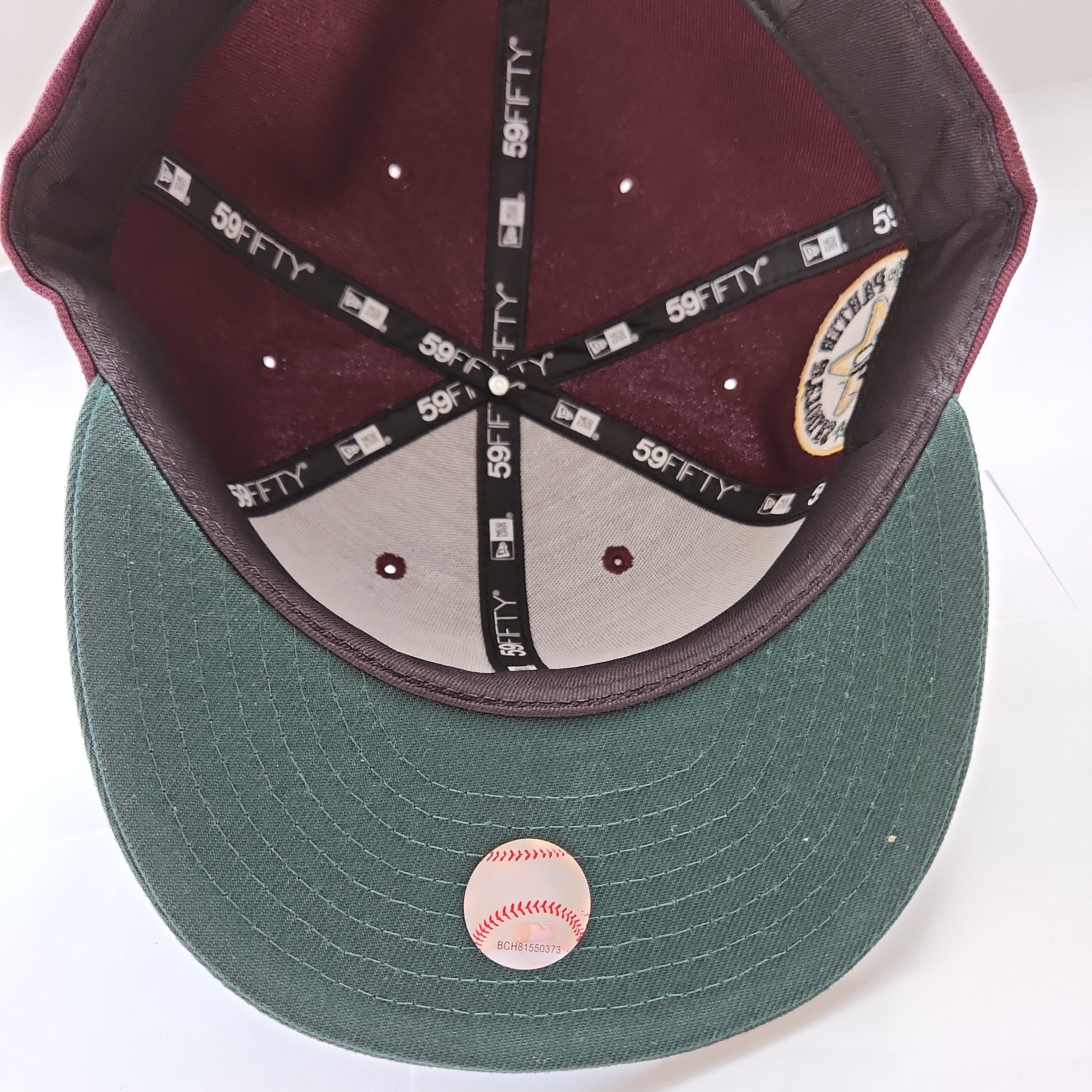 Montreal Expos MLB New Era Men's Maroon/Green 59Fifty 1982 All Star Game Cooperstown Fitted Hat