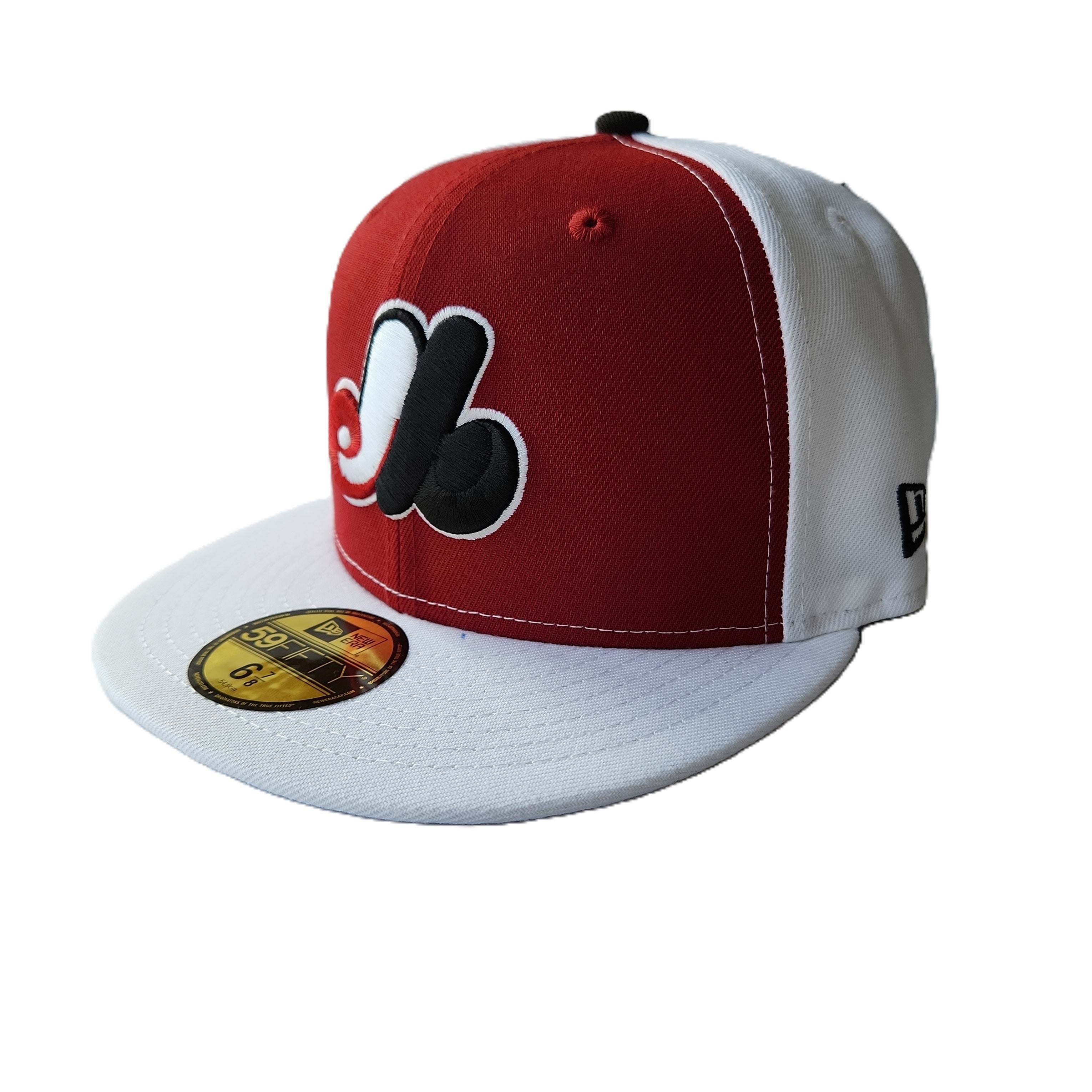 Casquette ajustée 59Fifty Cooperstown des Expos de Montréal New Era rouge/blanc pour hommes 