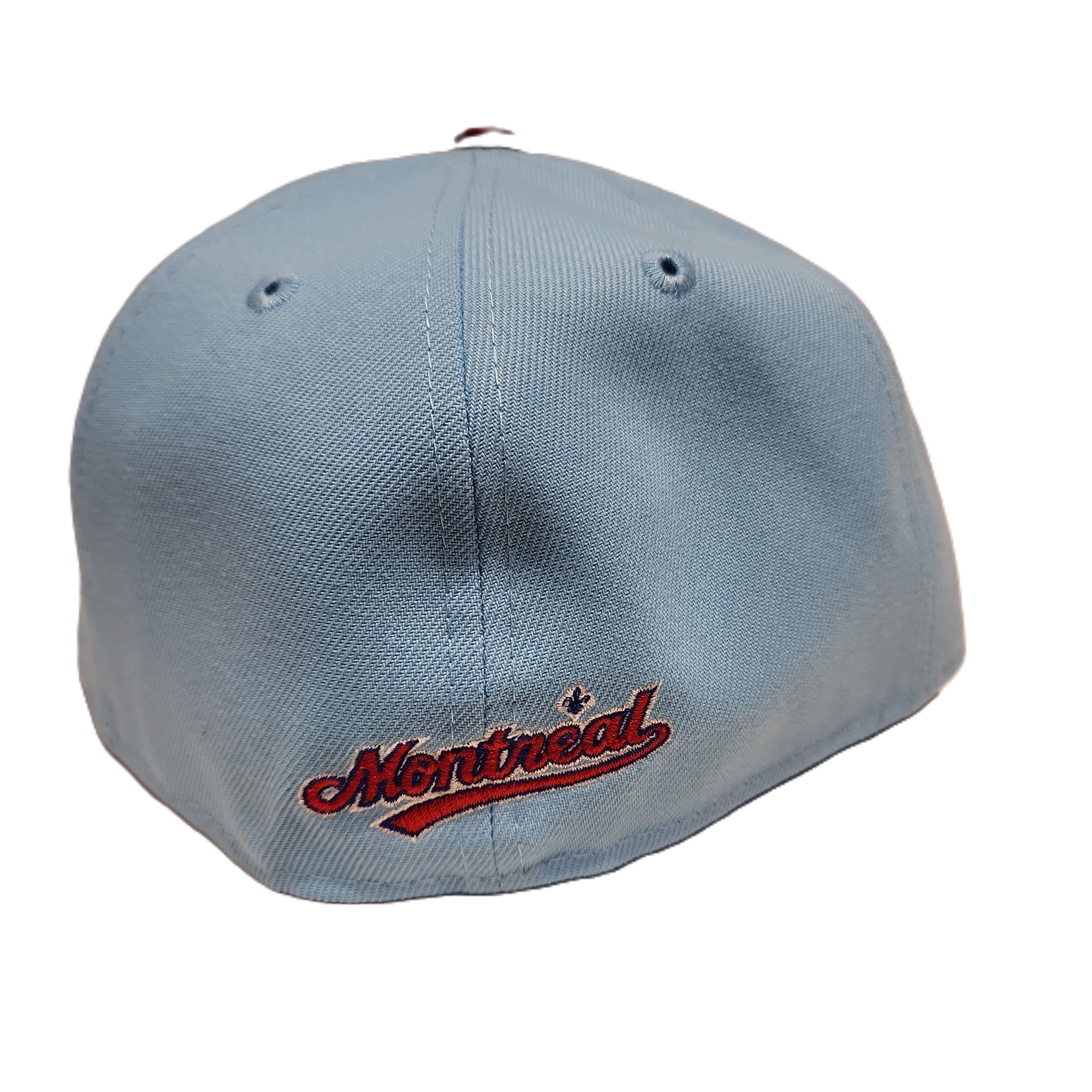 Expos de Montréal MLB New Era Casquette ajustée bicolore bleu clair/rouge 59Fifty Cooperstown pour hommes 