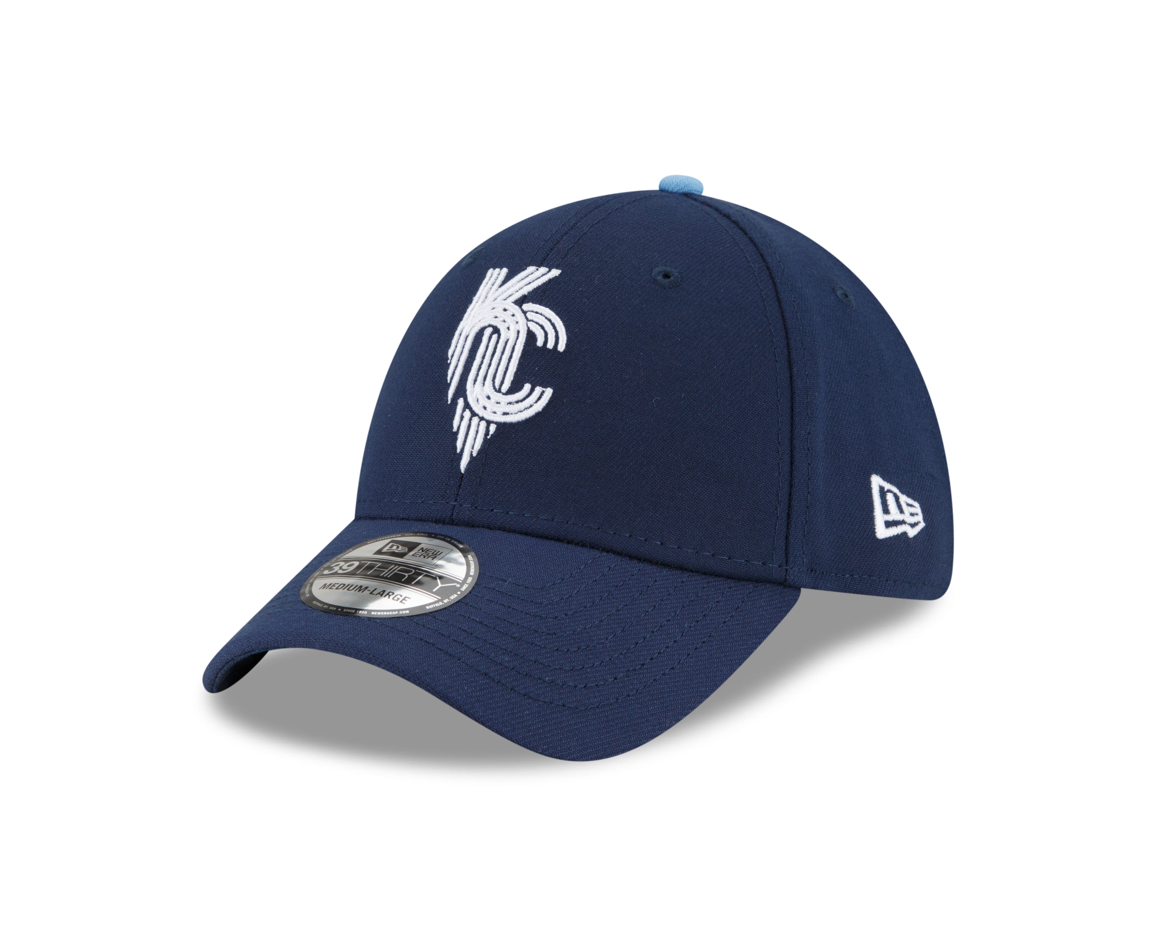 Kansas City Royals MLB New Era Men's Navy 39Thirty 2022 City Connect Stretch Fit Hat