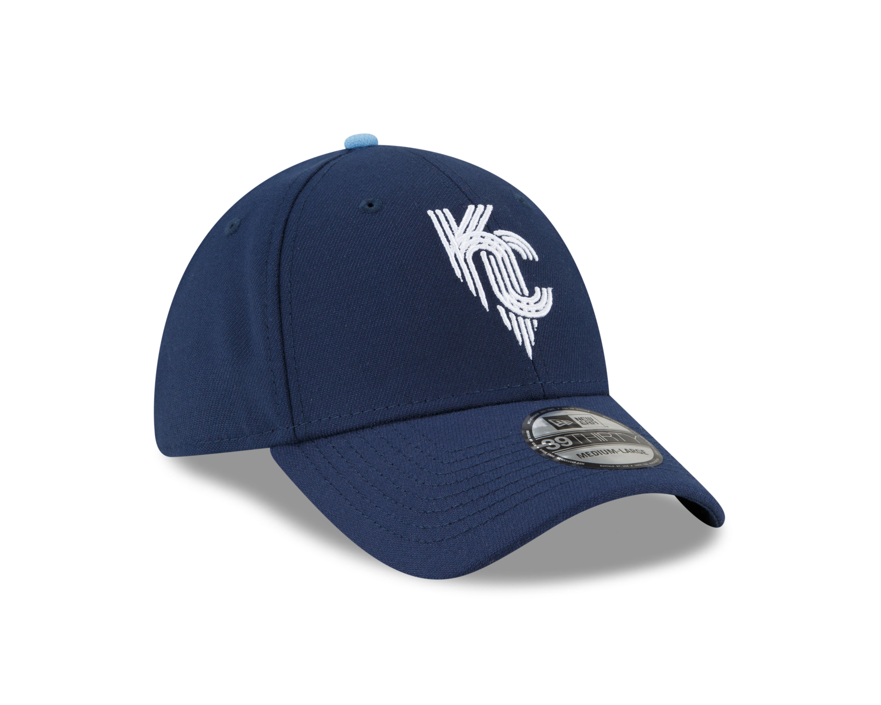 Kansas City Royals MLB New Era Men's Navy 39Thirty 2022 City Connect Stretch Fit Hat
