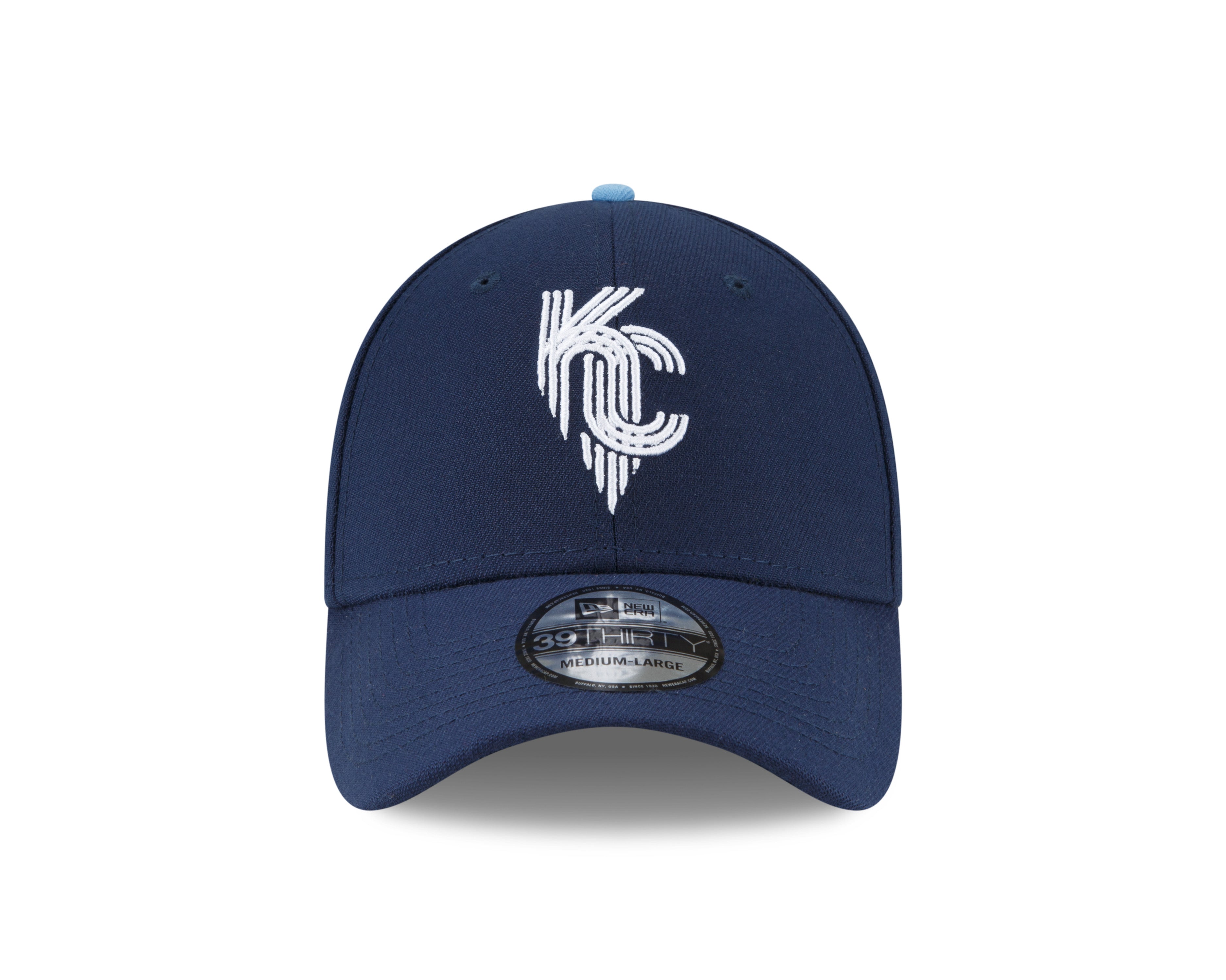 Kansas City Royals MLB New Era Men's Navy 39Thirty 2022 City Connect Stretch Fit Hat