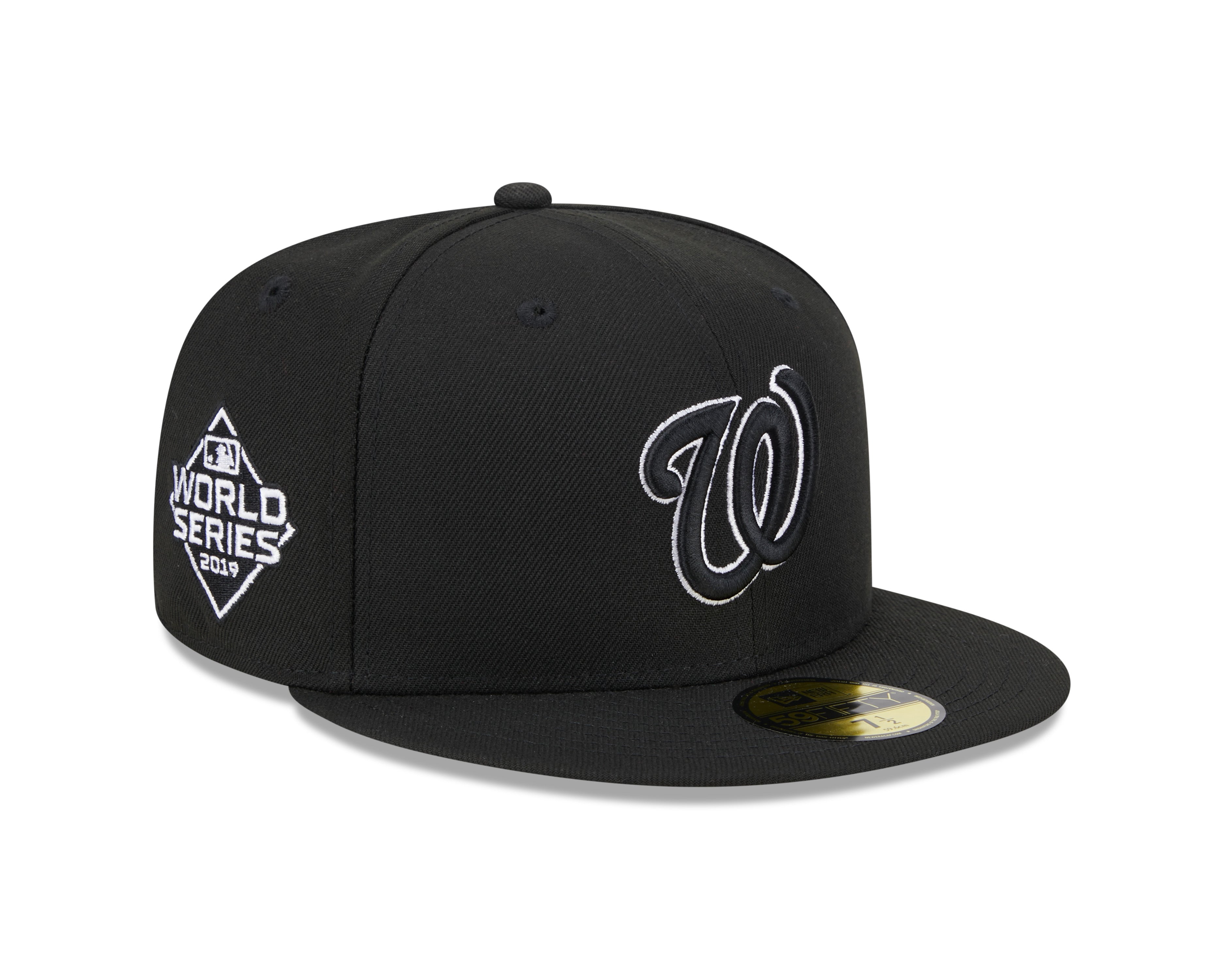 Washington Nationals MLB New Era Men's Black 59Fifty 2019 World Series Fitted Hat