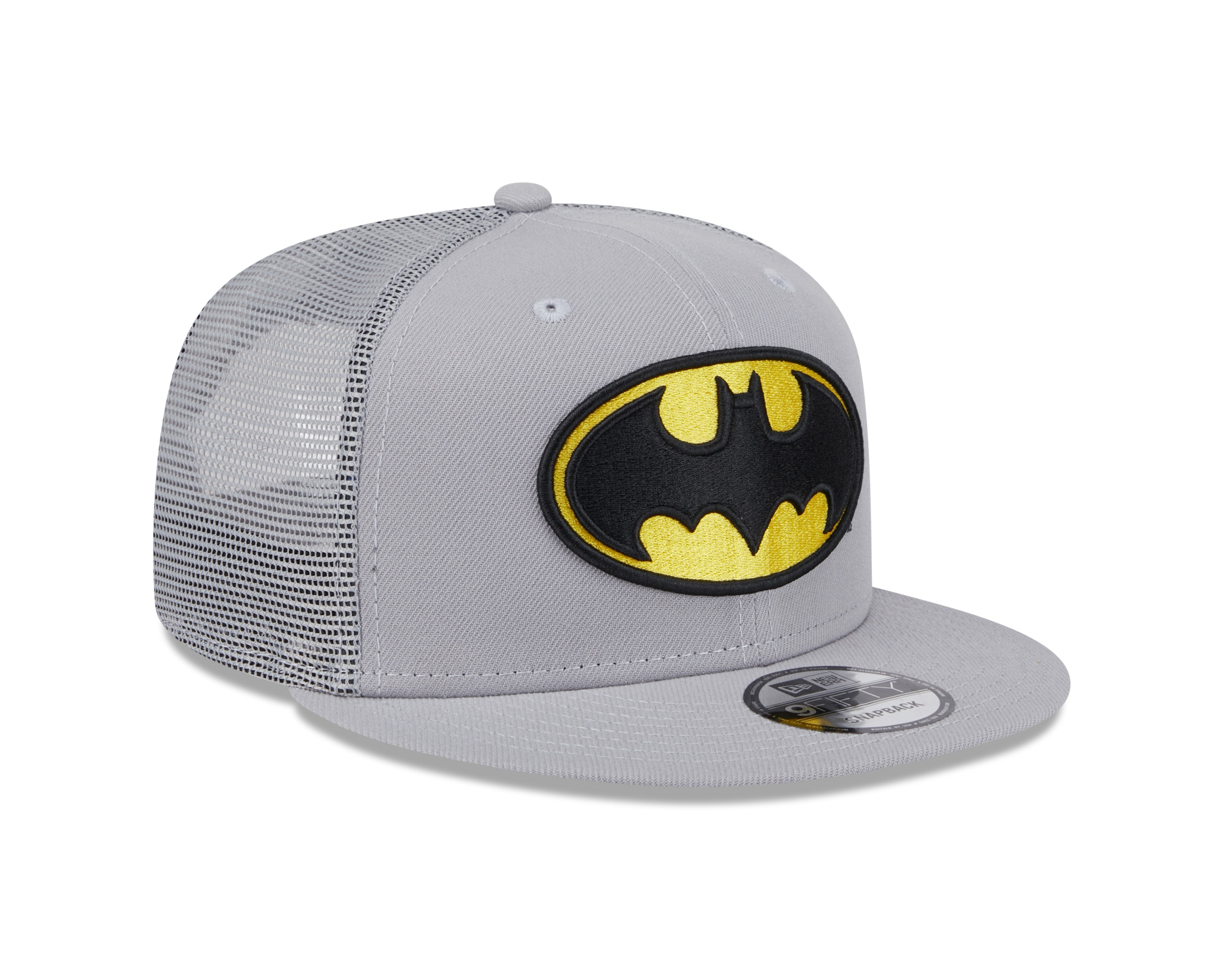 Casquette snapback 9Fifty Trucker grise Batman DC Comics New Era pour homme