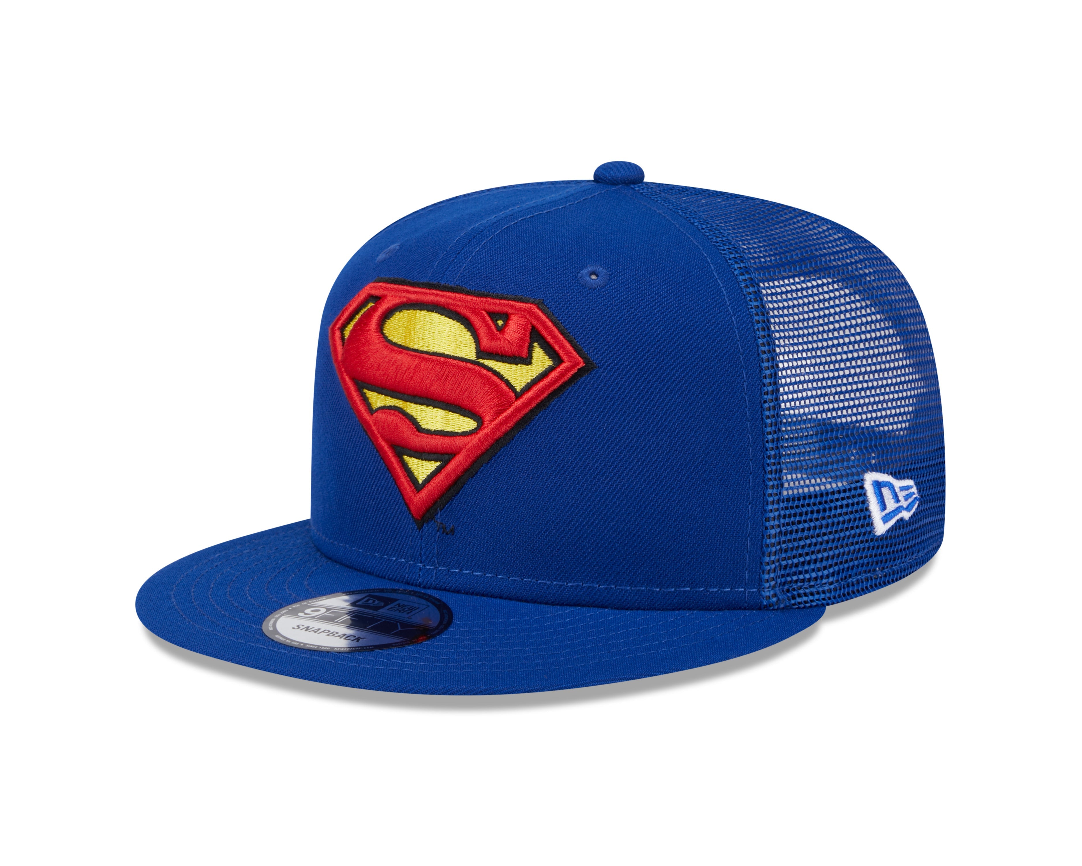 Casquette snapback 9Fifty Trucker bleu roi Superman DC Comics New Era pour homme