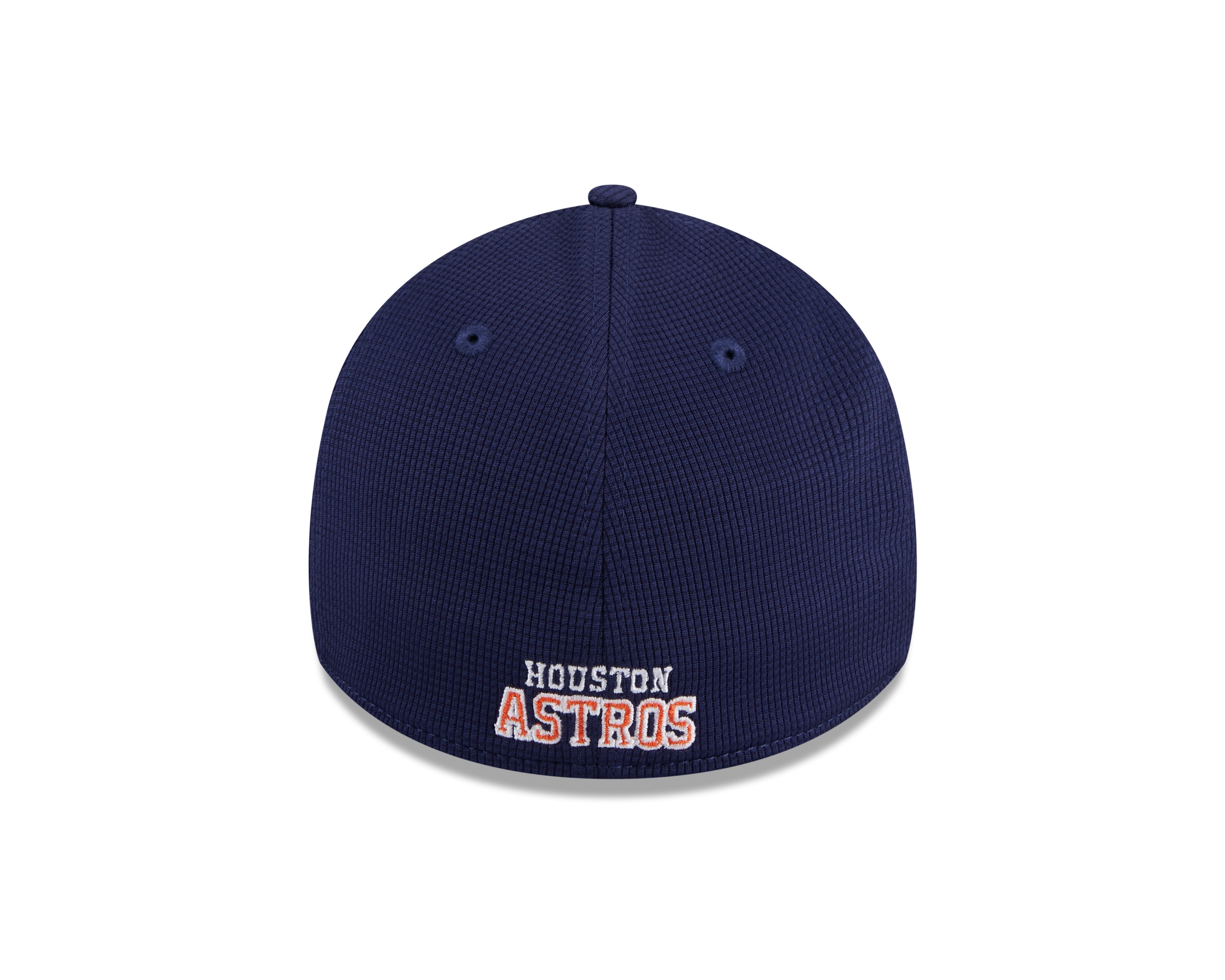 Houston Astros MLB New Era Men's Orange/Navy 39Thirty 2024 Batting Practice Stretch Fit Hat