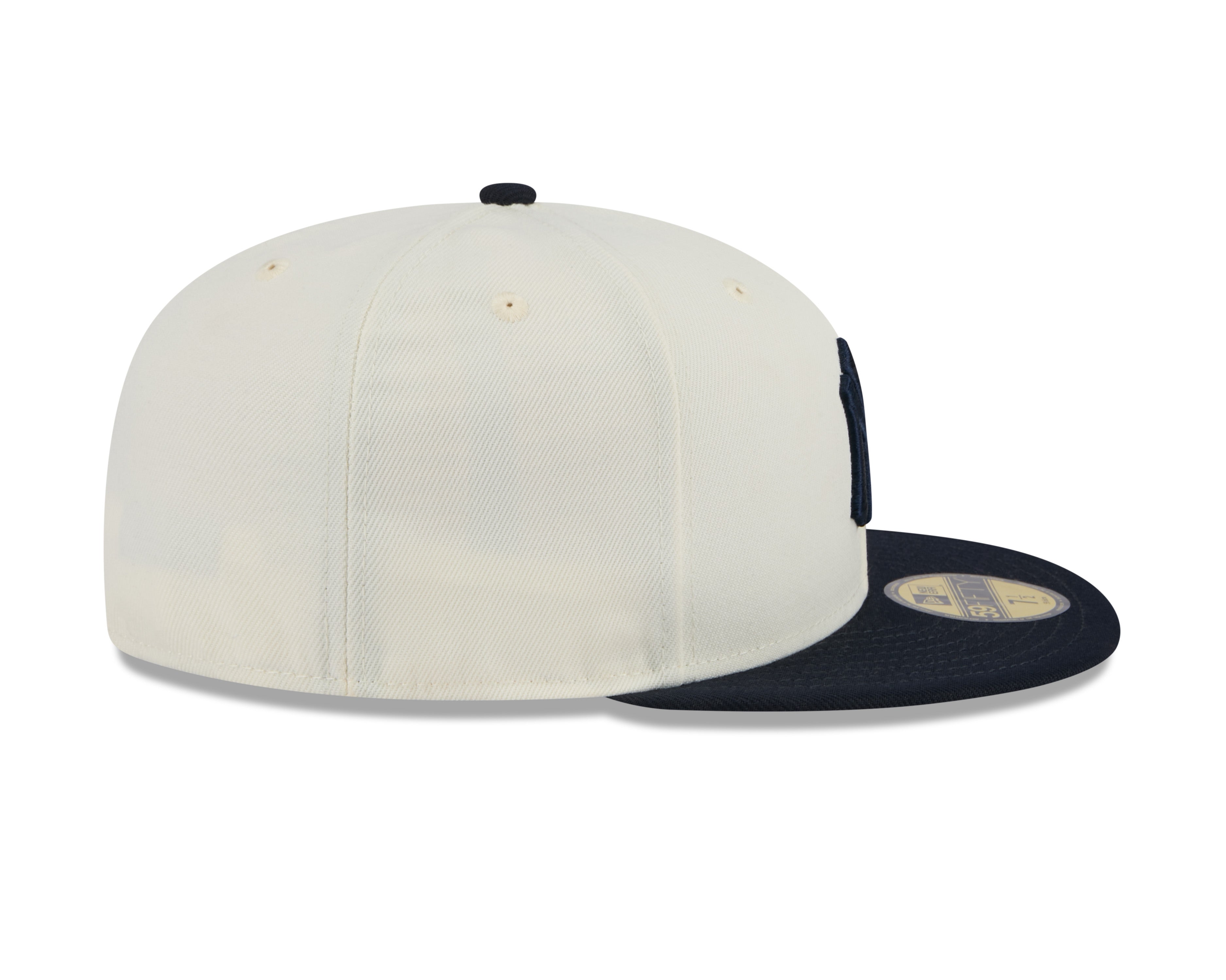 Casquette ajustée New York Yankees MLB New Era 59Fifty 2024 Evergreen pour homme, blanc cassé/bleu marine