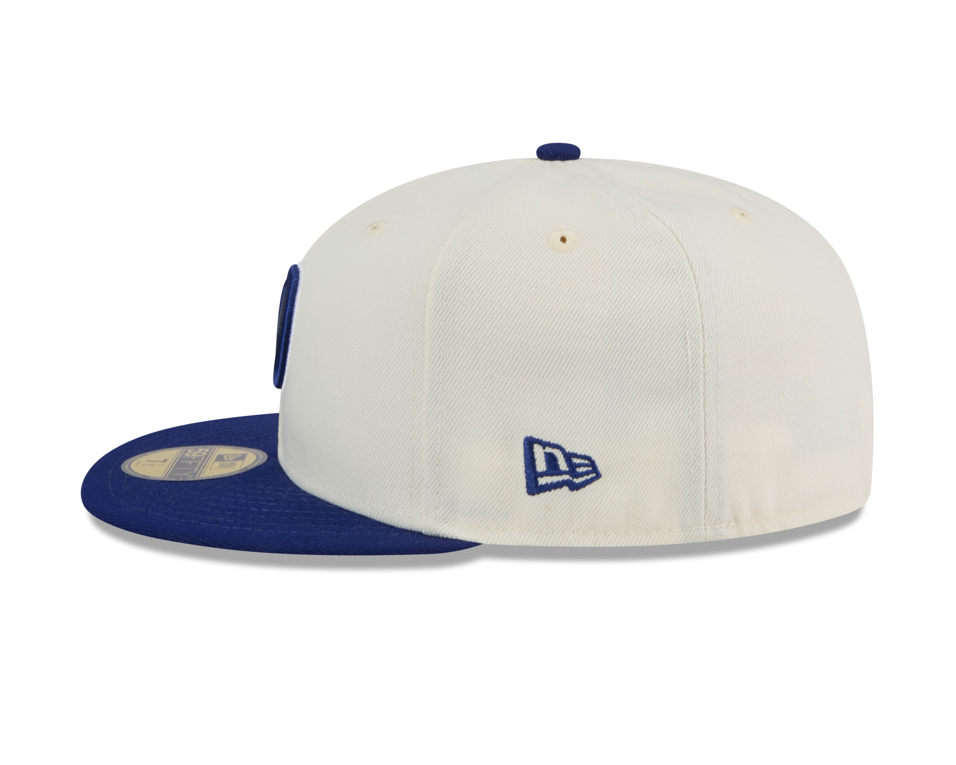 Casquette ajustée MLB 59Fifty 2024 Evergreen pour homme des Dodgers de Los Angeles New Era, blanc cassé/bleu marine