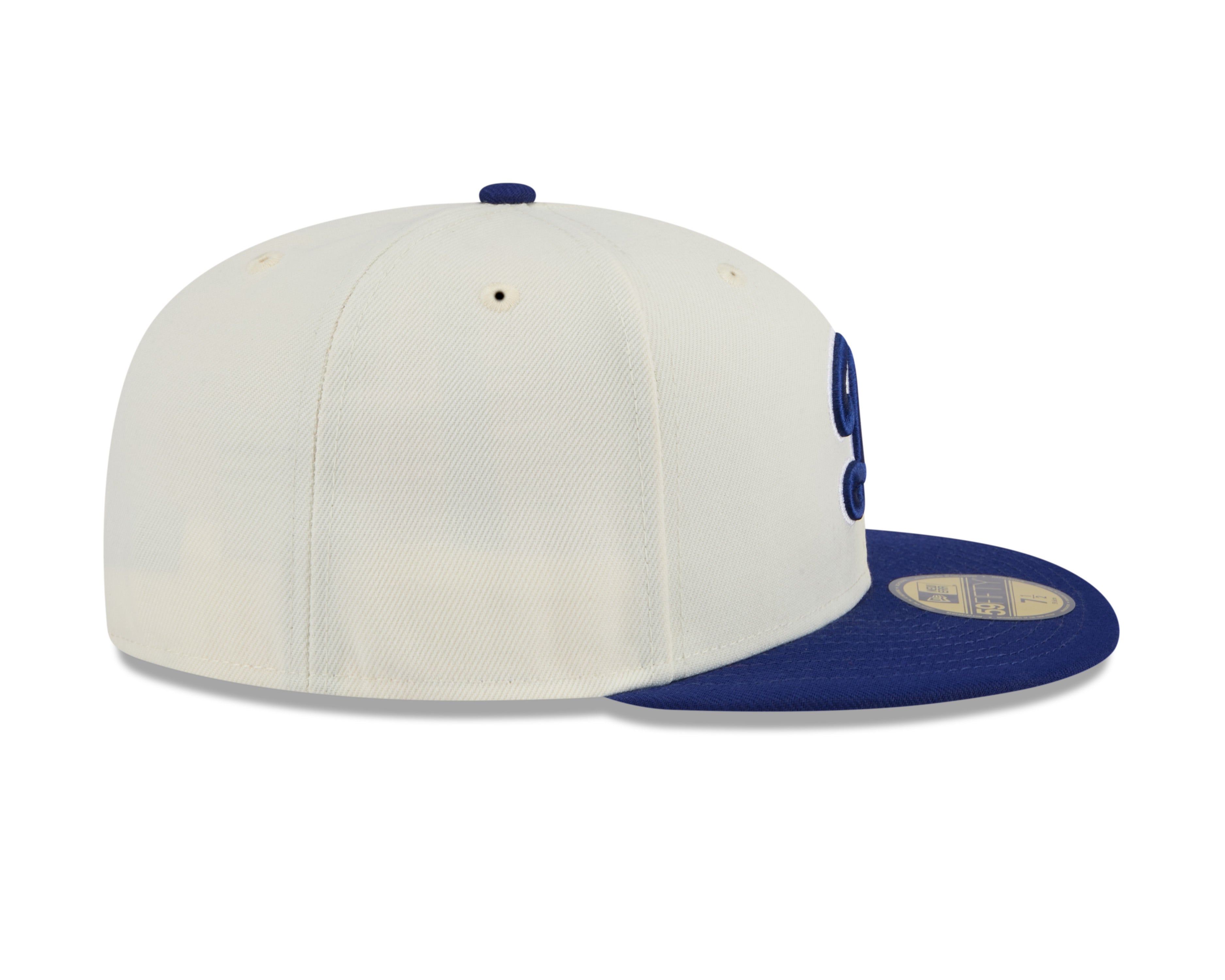 Casquette ajustée MLB 59Fifty 2024 Evergreen pour homme des Dodgers de Los Angeles New Era, blanc cassé/bleu marine