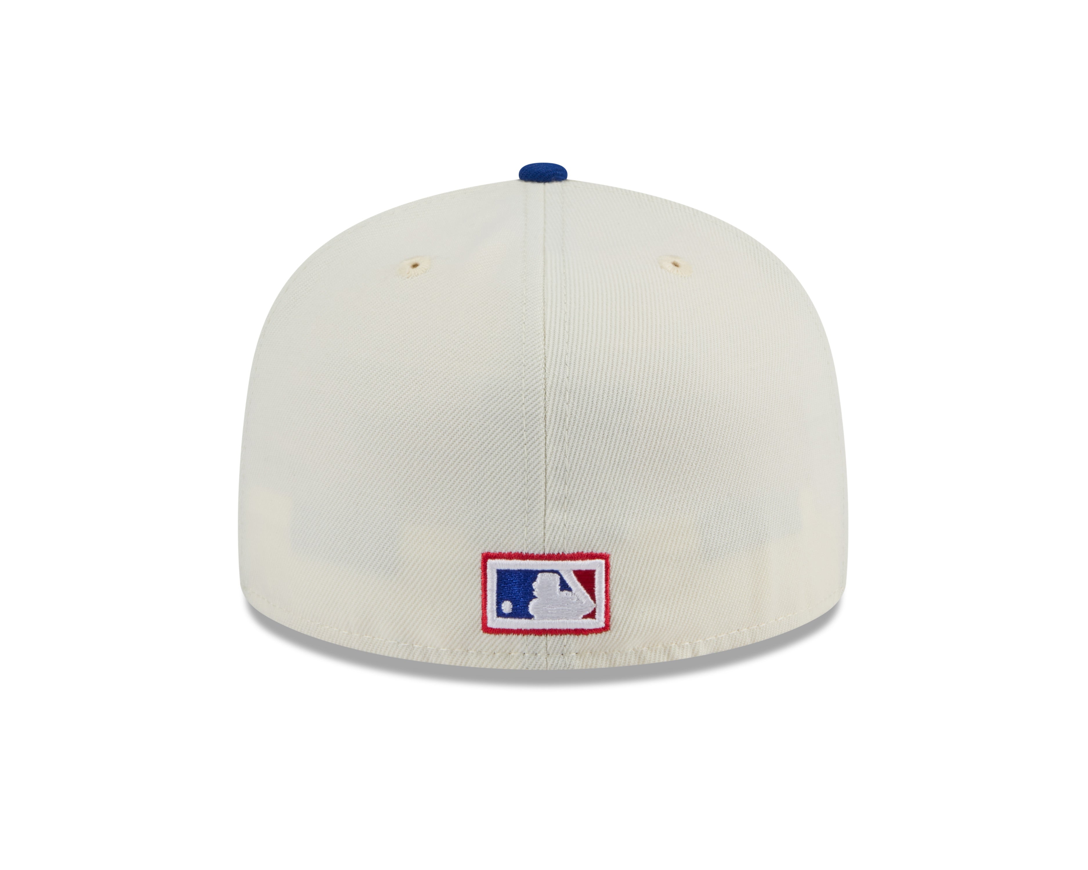 Toronto Blue Jays MLB New Era Men's Off-White/Royal Blue 59Fifty 2024 Evergreen Fitted Hat