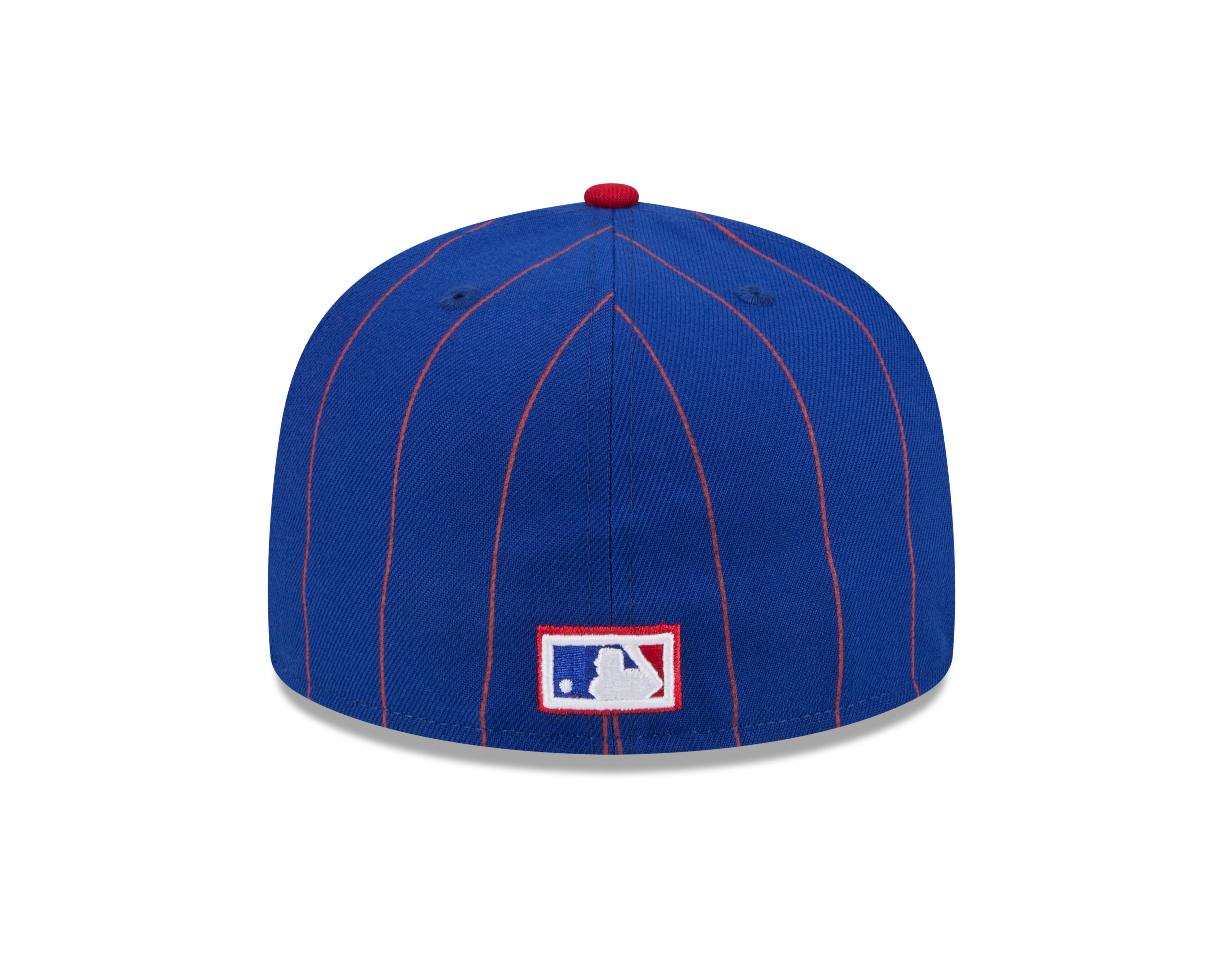 Montreal Expos MLB New Era Men's Royal Blue/Red 59Fifty Cooperstown Pinstripe Fitted Hat