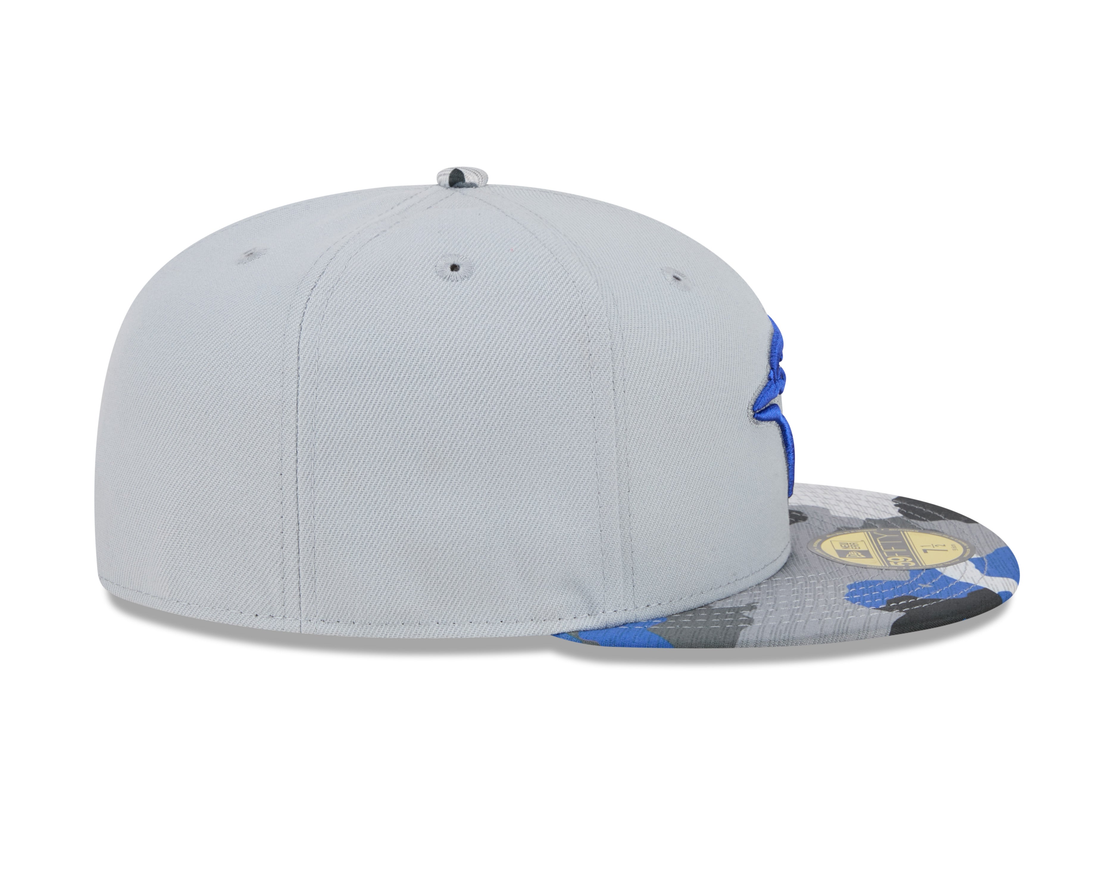 Casquette ajustée 59Fifty Active à motif camouflage gris pour homme des Blue Jays de Toronto MLB New Era