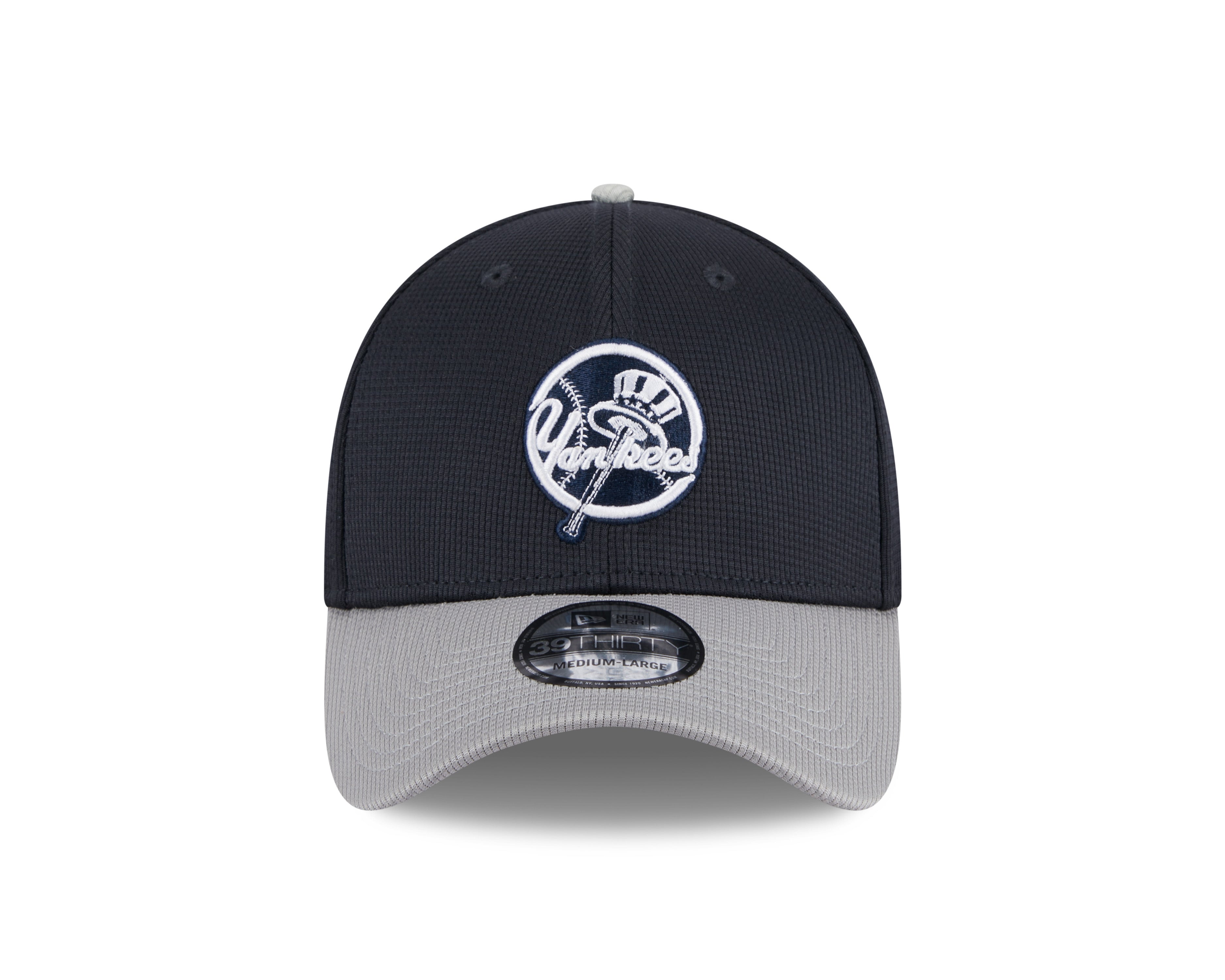New York Yankees MLB New Era Men's Navy 39Thirty 2025 Batting Practice Stretch Fit Hat