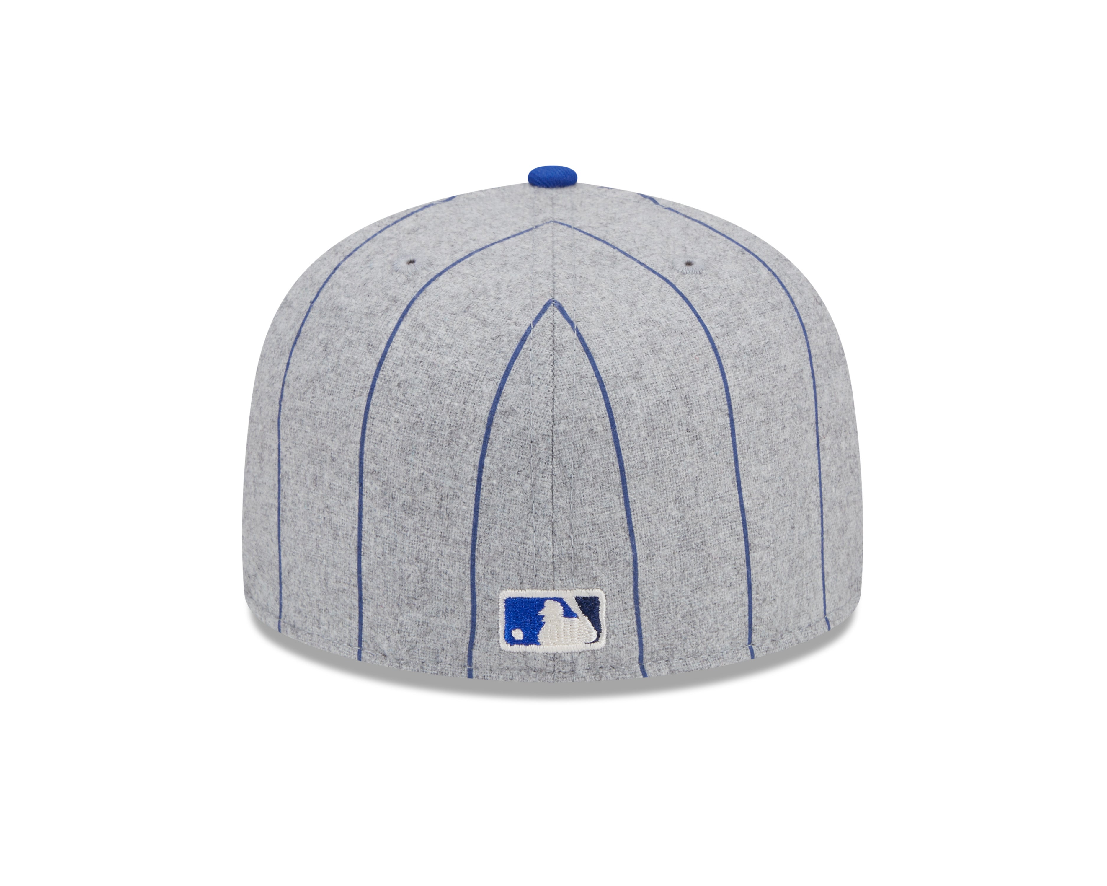 Toronto Blue Jays MLB New Era Men's Grey 59Fifty Heather Pinstripe Fitted Hat