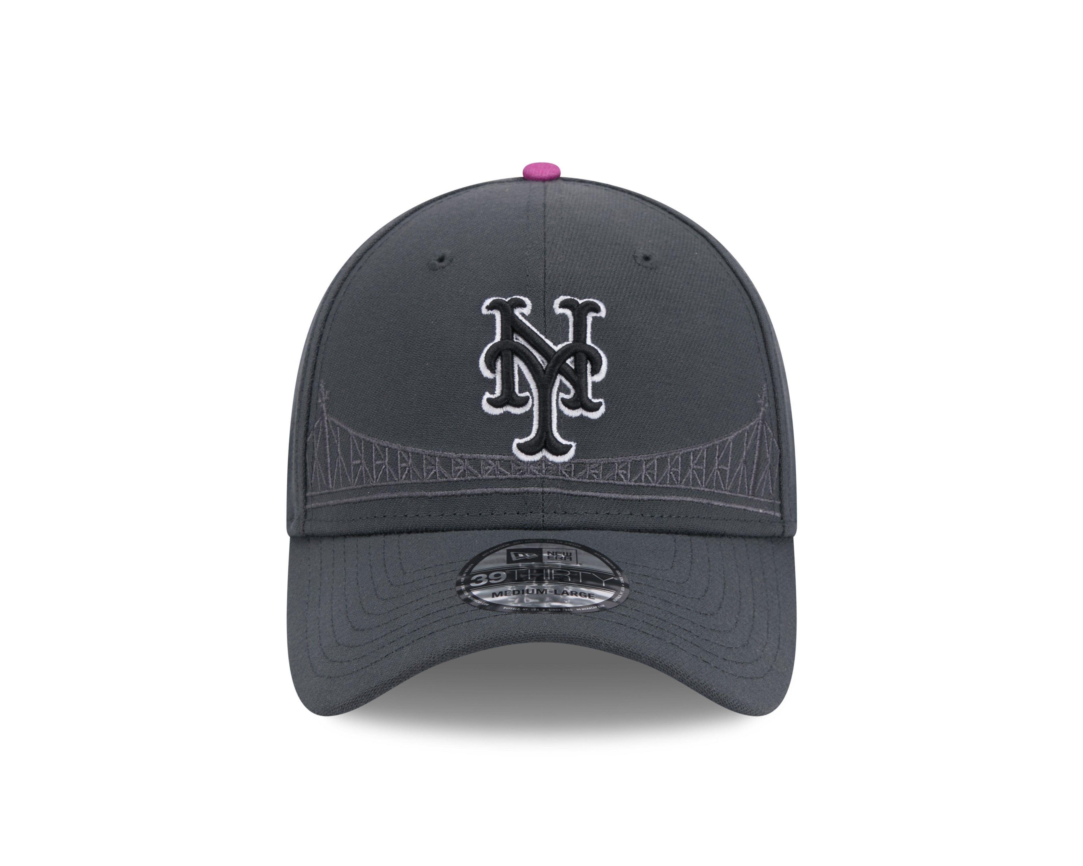 New York Mets MLB New Era Men's Grey 39Thirty 2024 City Connect Stretch Fit Hat