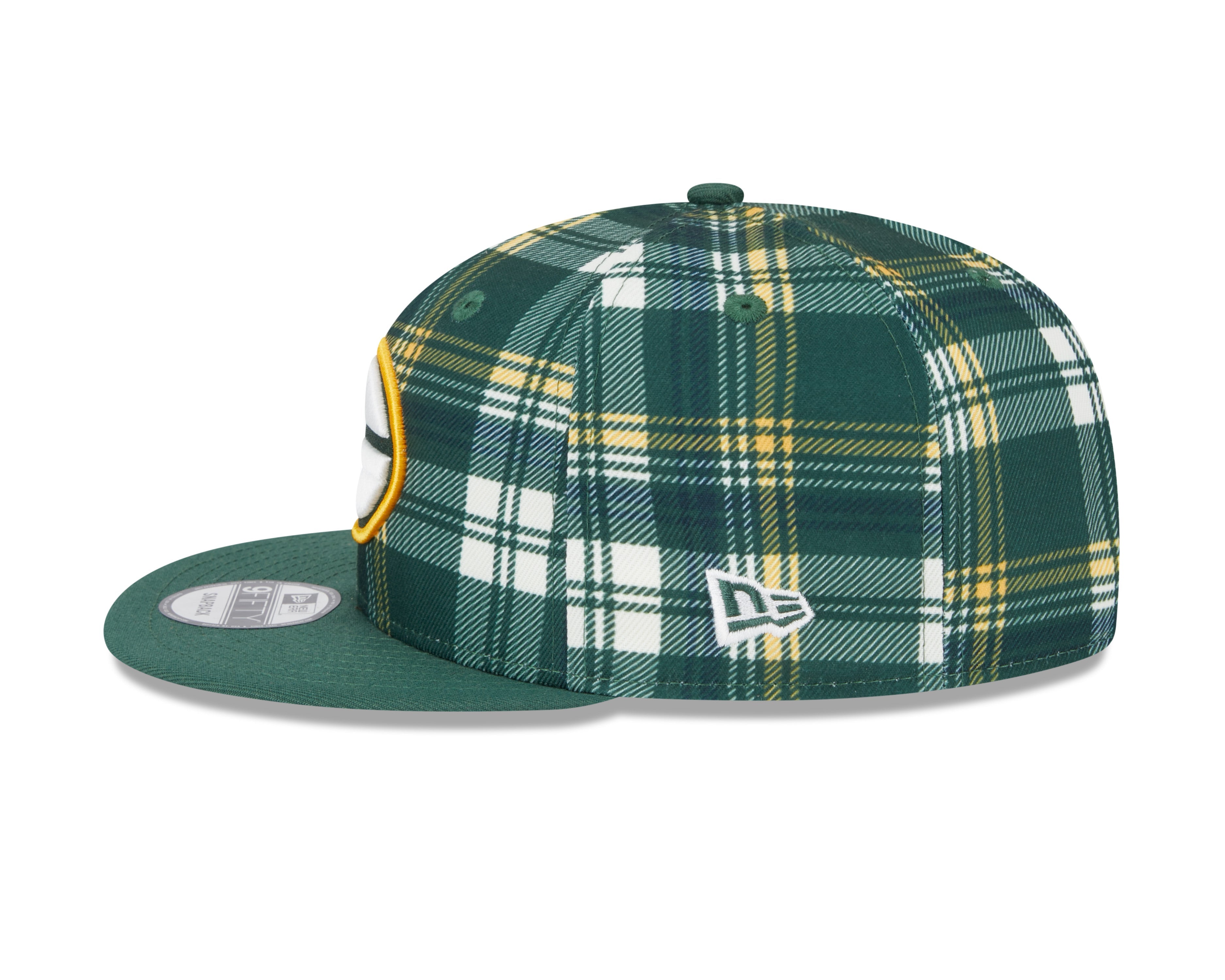 Casquette snapback 9Fifty Sideline verte NFL New Era pour homme des Packers de Green Bay