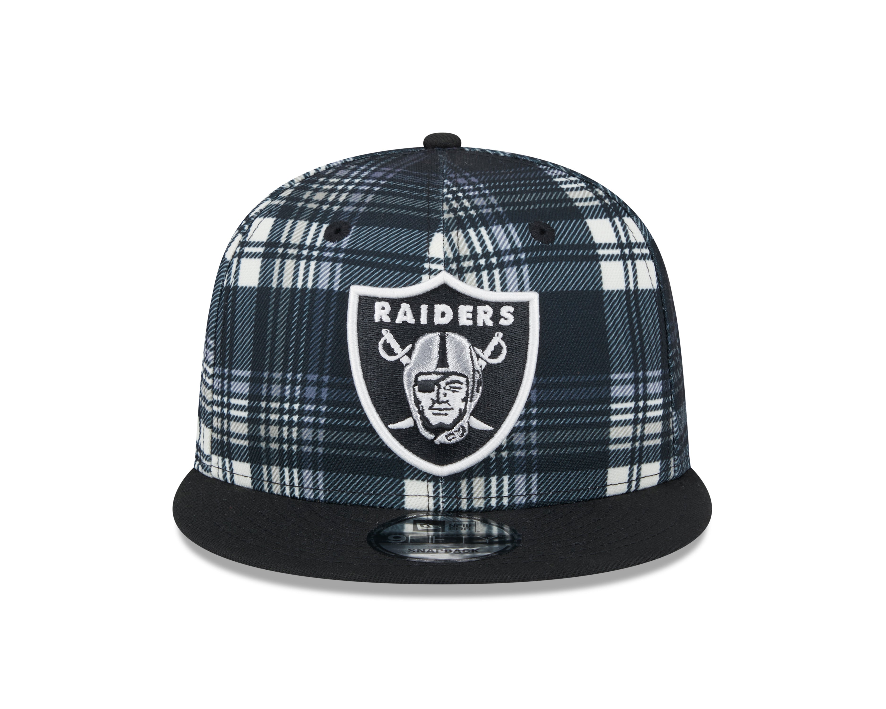 Casquette à visière plate noire 9Fifty Sideline des Raiders de Las Vegas NFL New Era pour homme