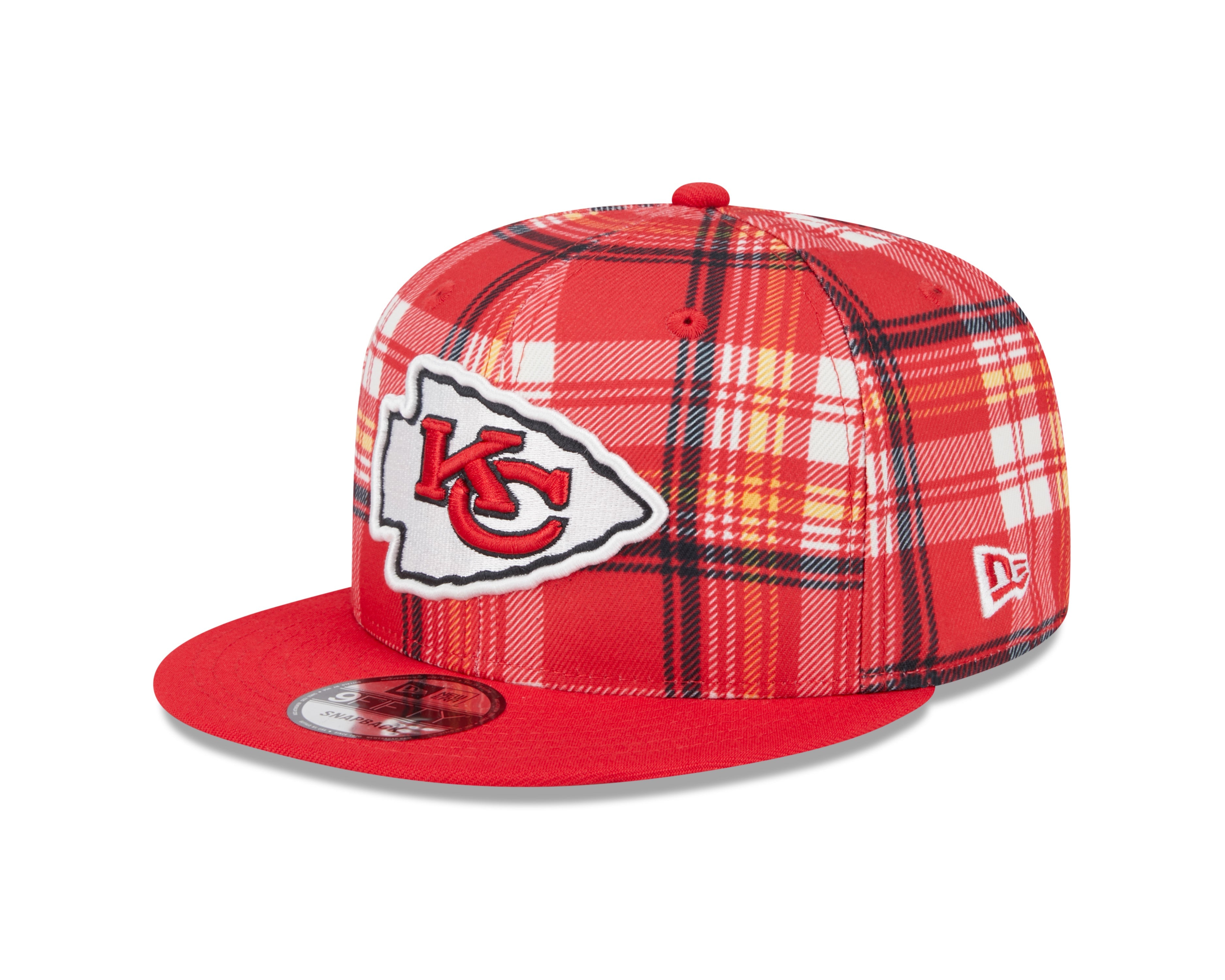 Casquette snapback rouge 9Fifty Sideline des Chiefs de Kansas City NFL New Era pour homme