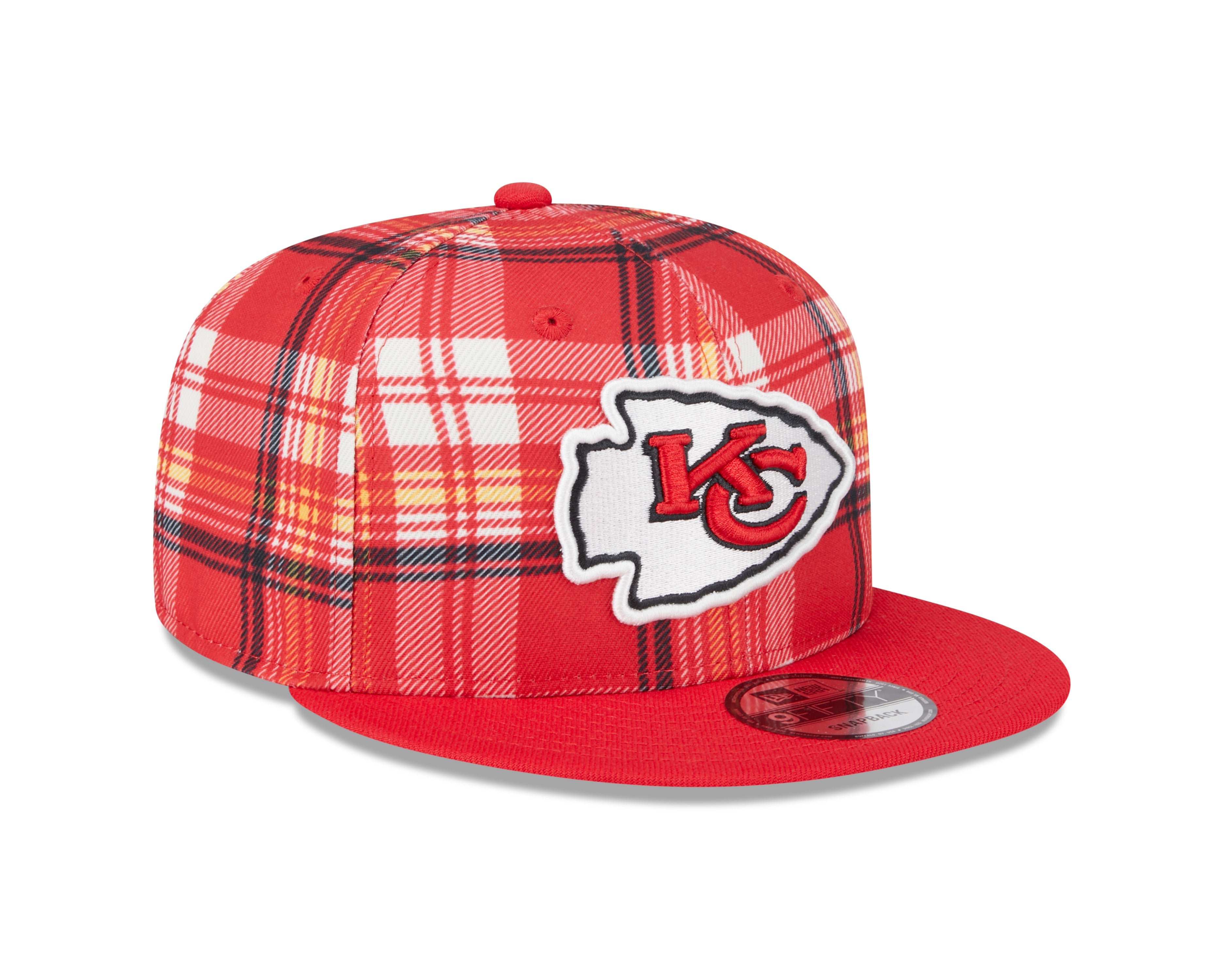 Casquette snapback rouge 9Fifty Sideline des Chiefs de Kansas City NFL New Era pour homme