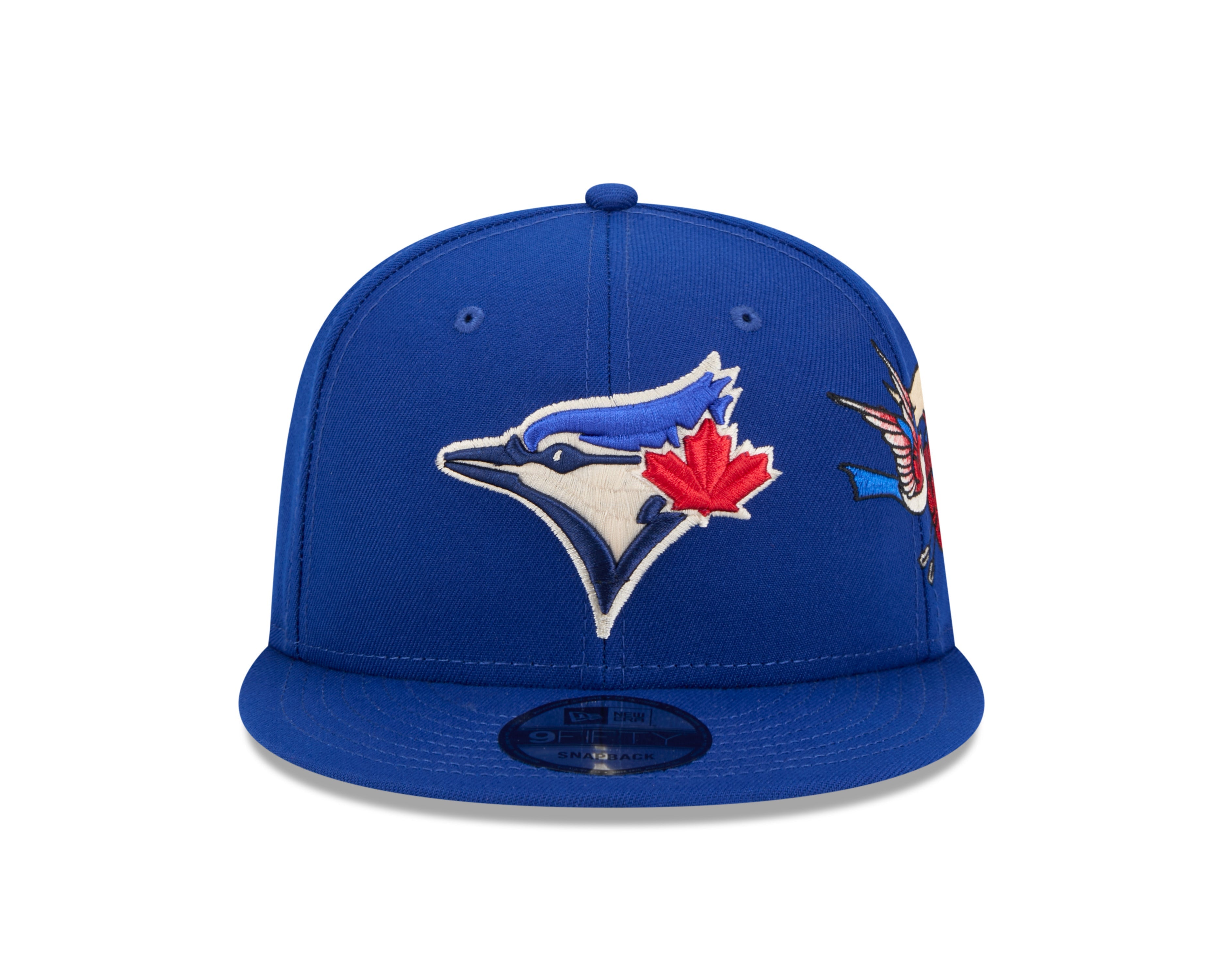 Casquette à visière ajustable 9Fifty City Art bleu royal pour homme des Toronto Blue Jays MLB New Era