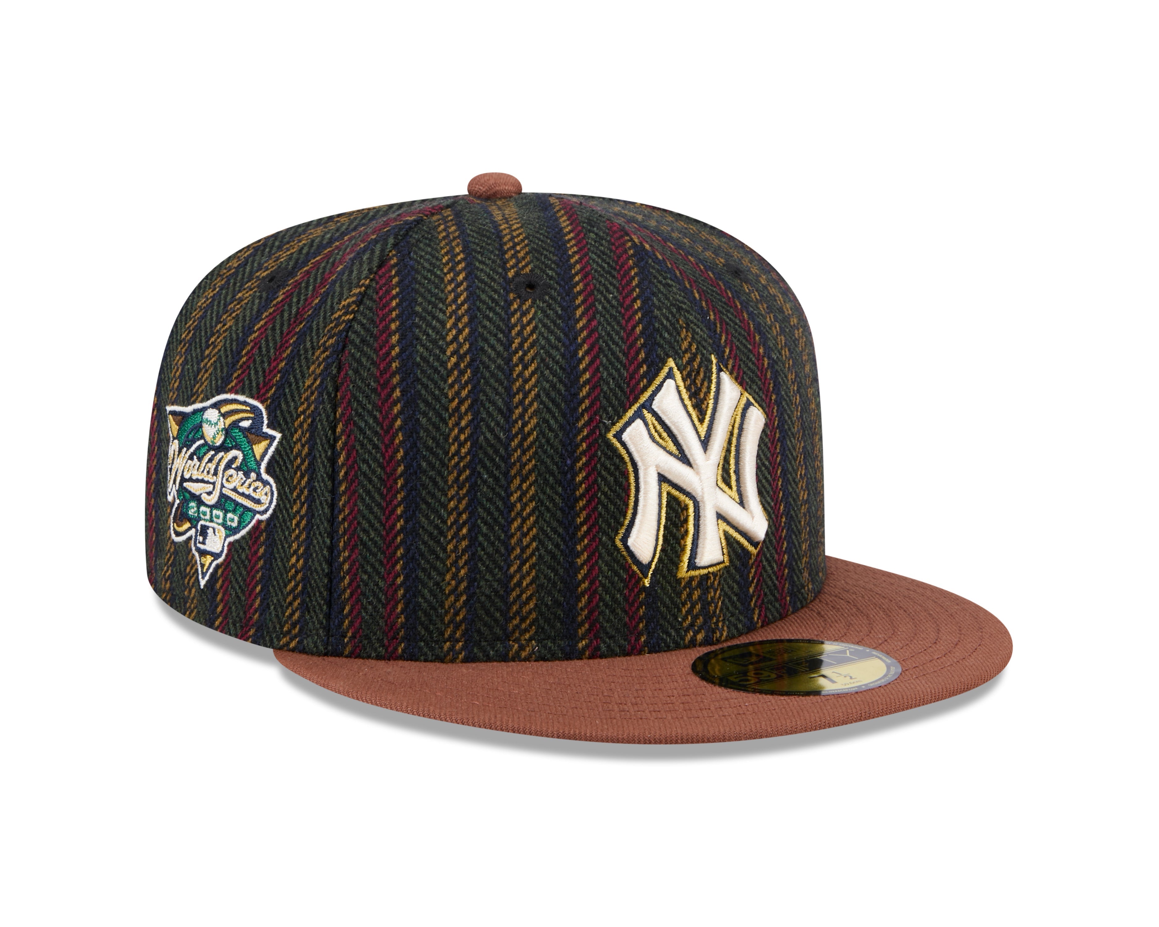 New York Yankees MLB New Era Men's Vintage Herringbone 59Fifty 2000 World Series Fitted Hat