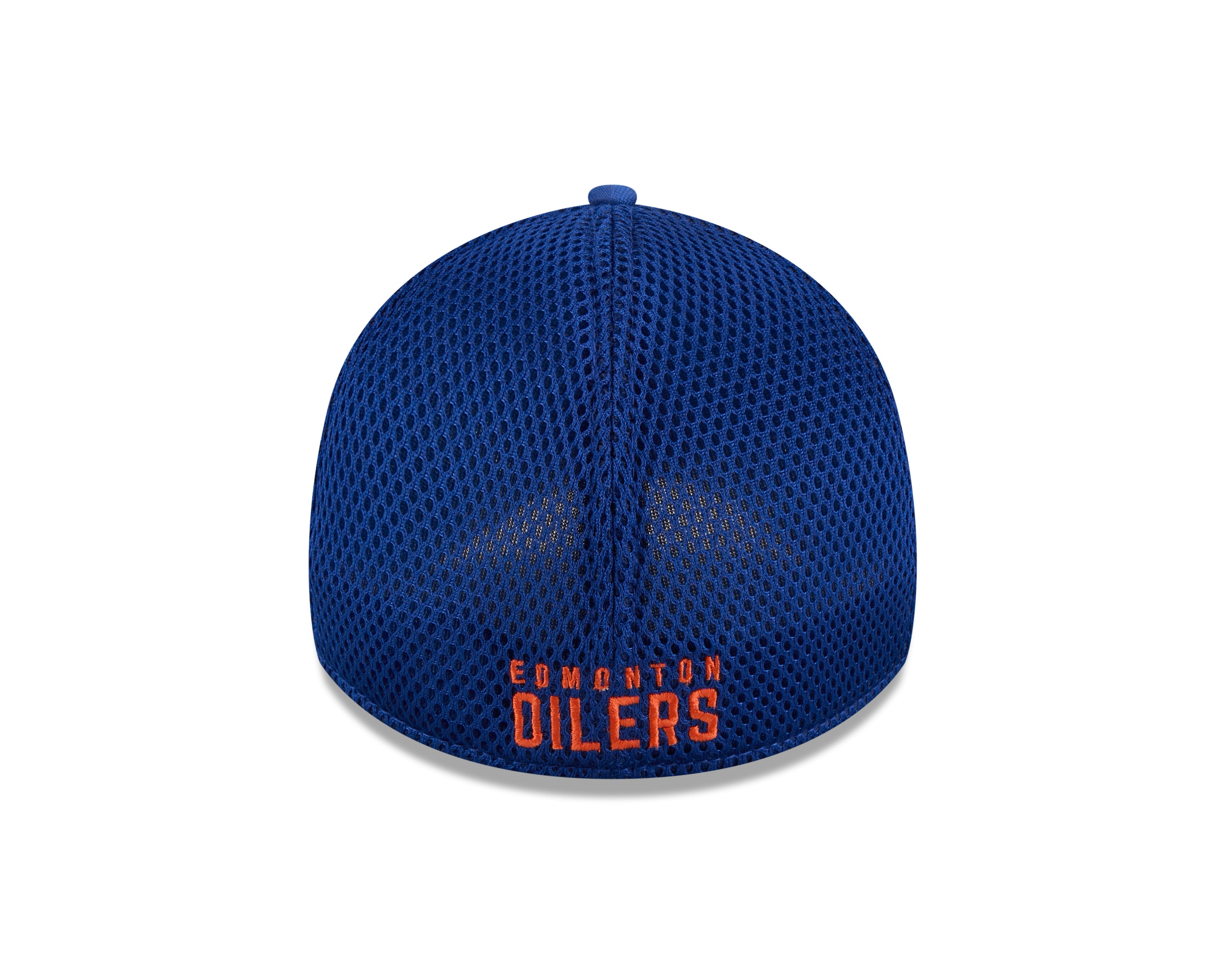 Edmonton Oilers NHL New Era Men's Royal 39Thirty Camo Neo Stretch Fit Hat