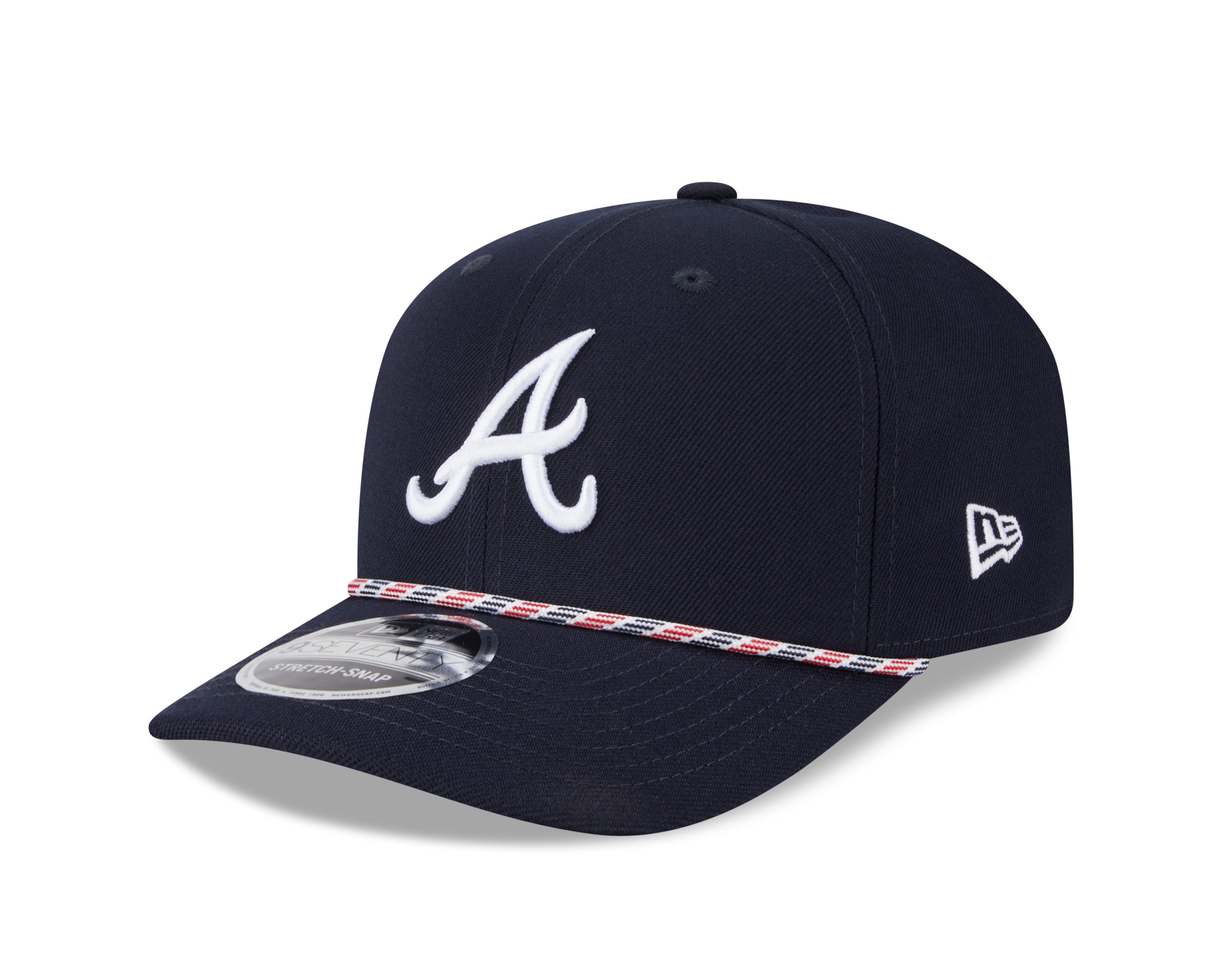 Atlanta Braves MLB New Era Men's Navy 9Seventy Multi Rope Snapback