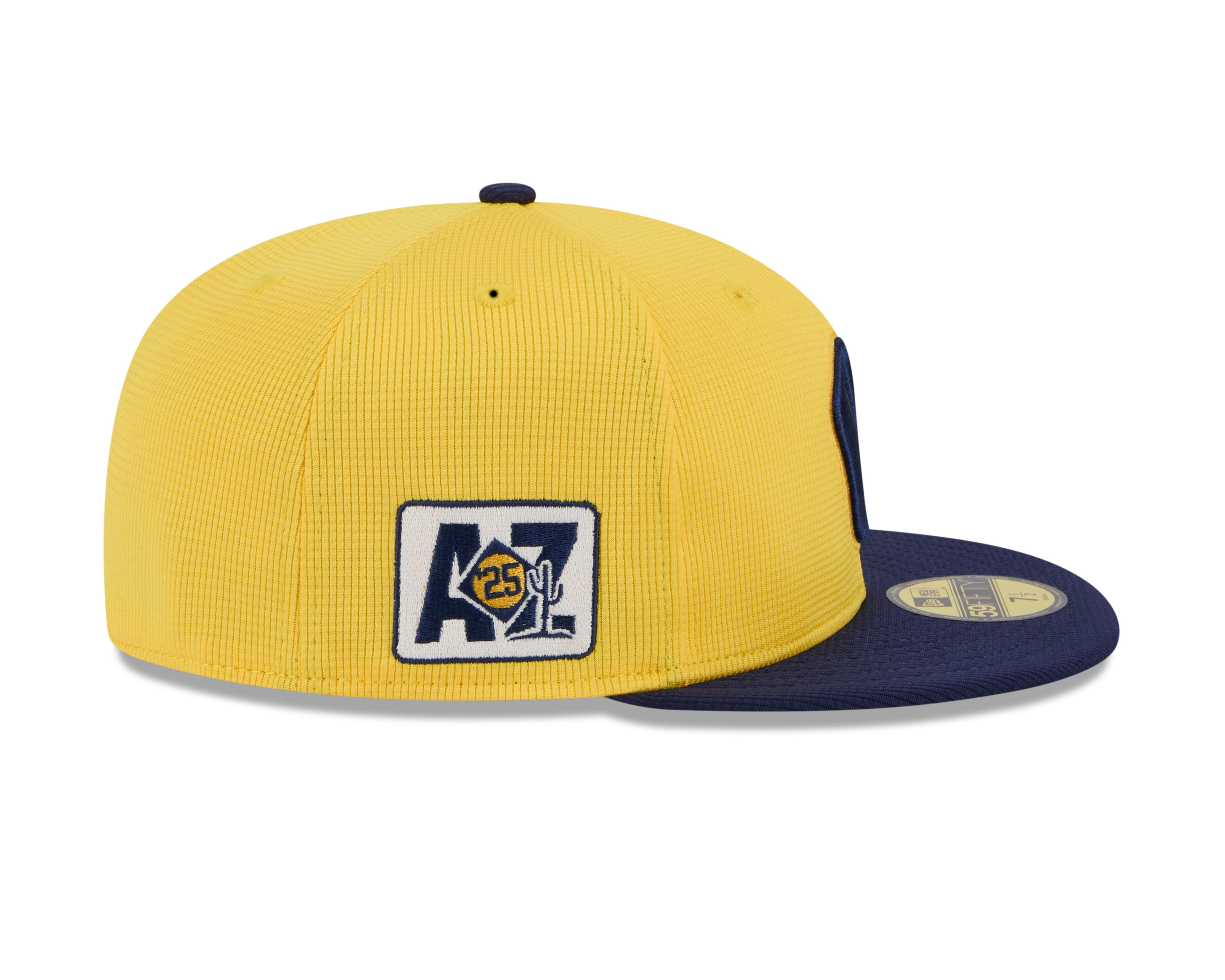 Milwaukee Brewers MLB New Era Men's Yellow/Navy 59Fifty 2025 Spring Training Fitted Hat