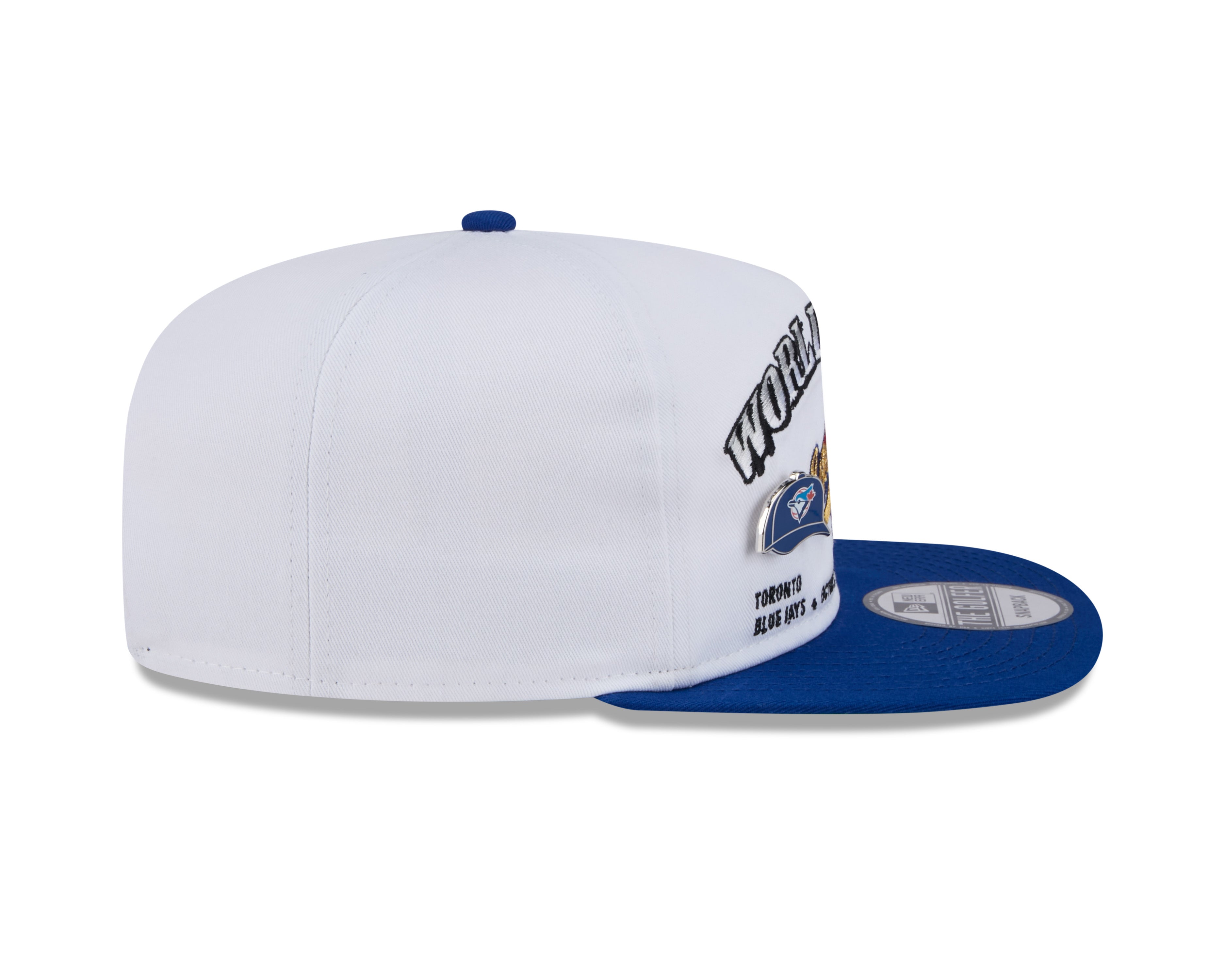 1993 World Series MLB New Era Men's White Golfer Championship Pin Snapback