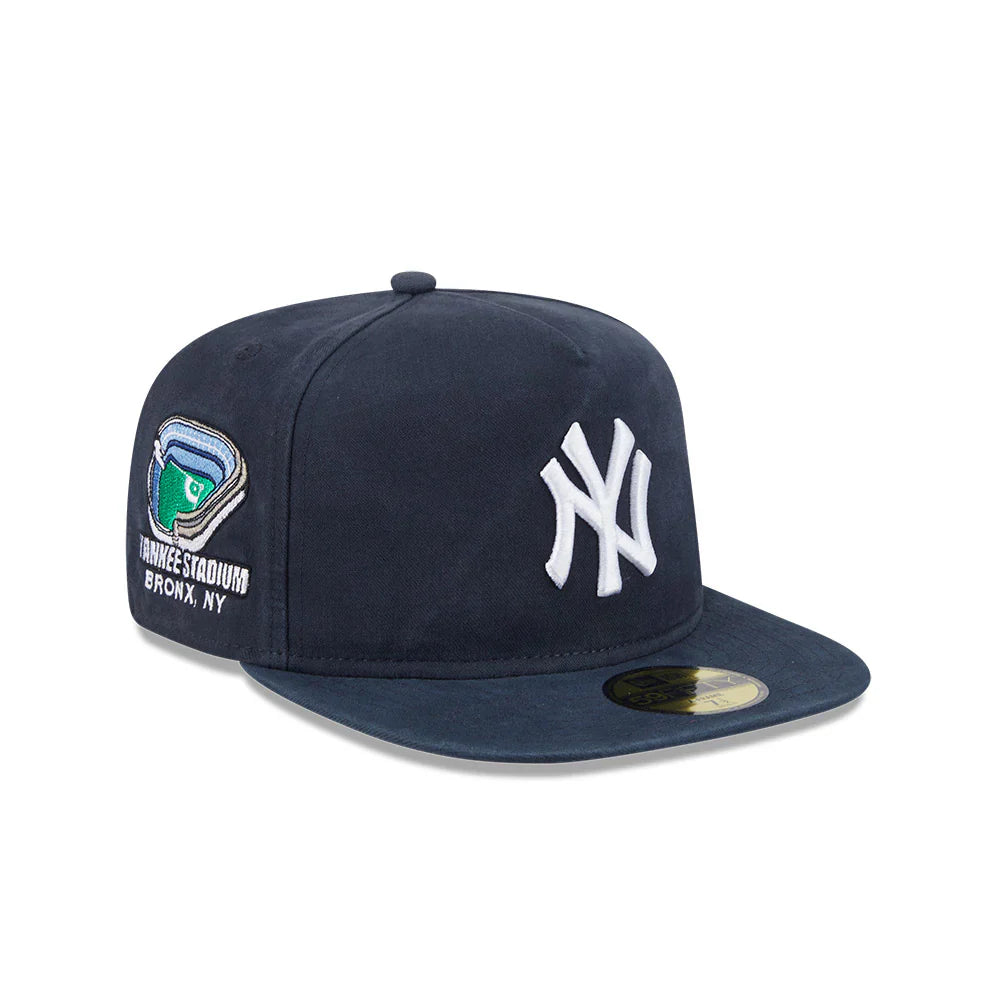 New York Yankees MLB New Era Homme Bleu Foncé 59Fifty A-Frame Championship Side Flag