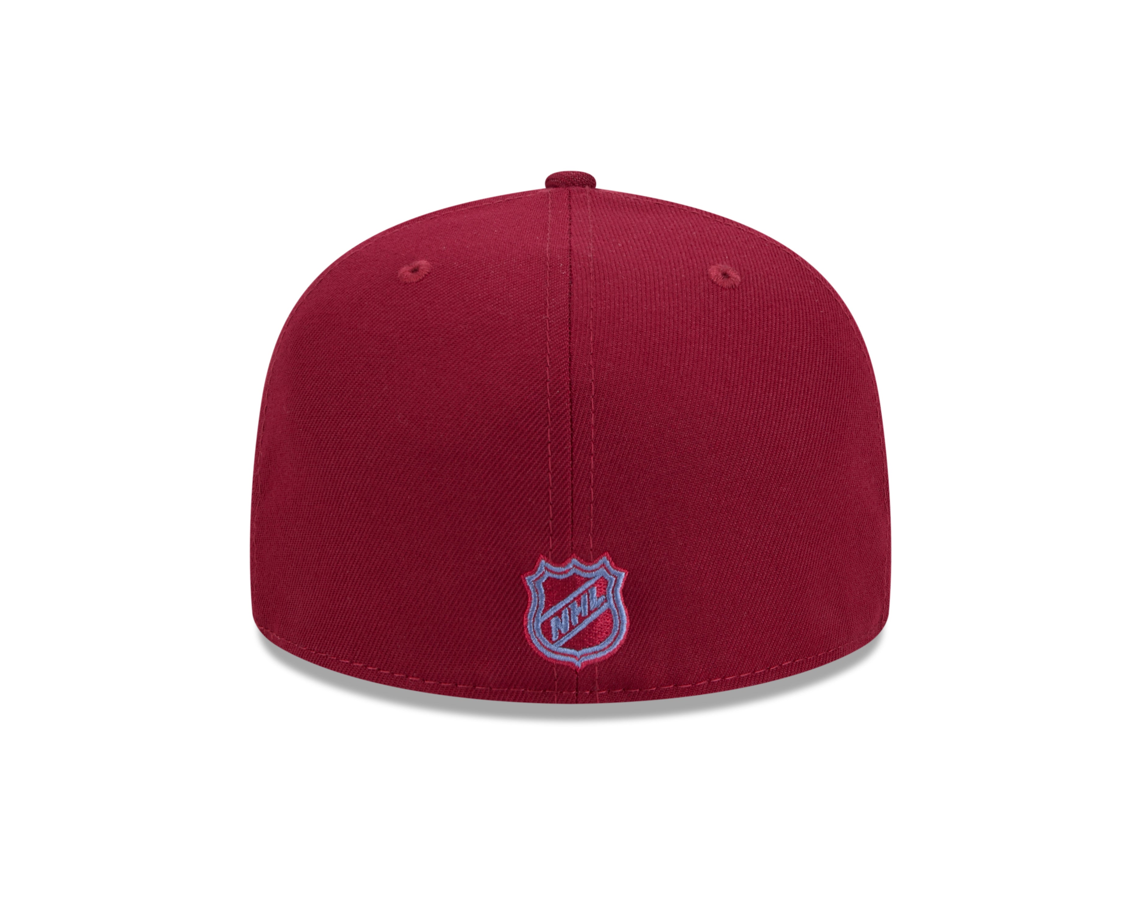 Casquette Burgundy 59Fifty Core Fitted de la marque New Era pour hommes, équipe Colorado Avalanche de la NHL.