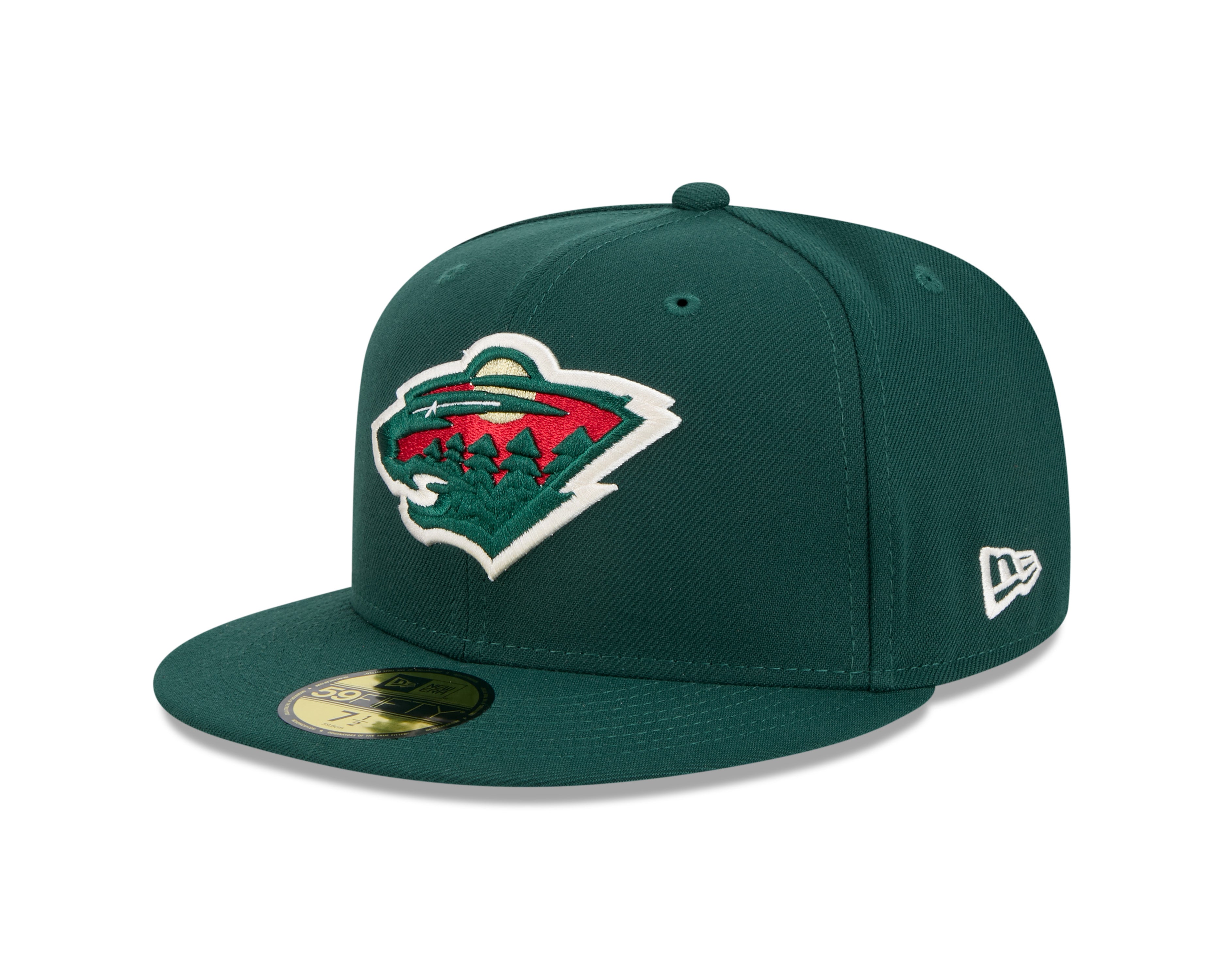 Casquette Minnesota Wild NHL New Era 59Fifty Core ajustée pour homme, vert forêt